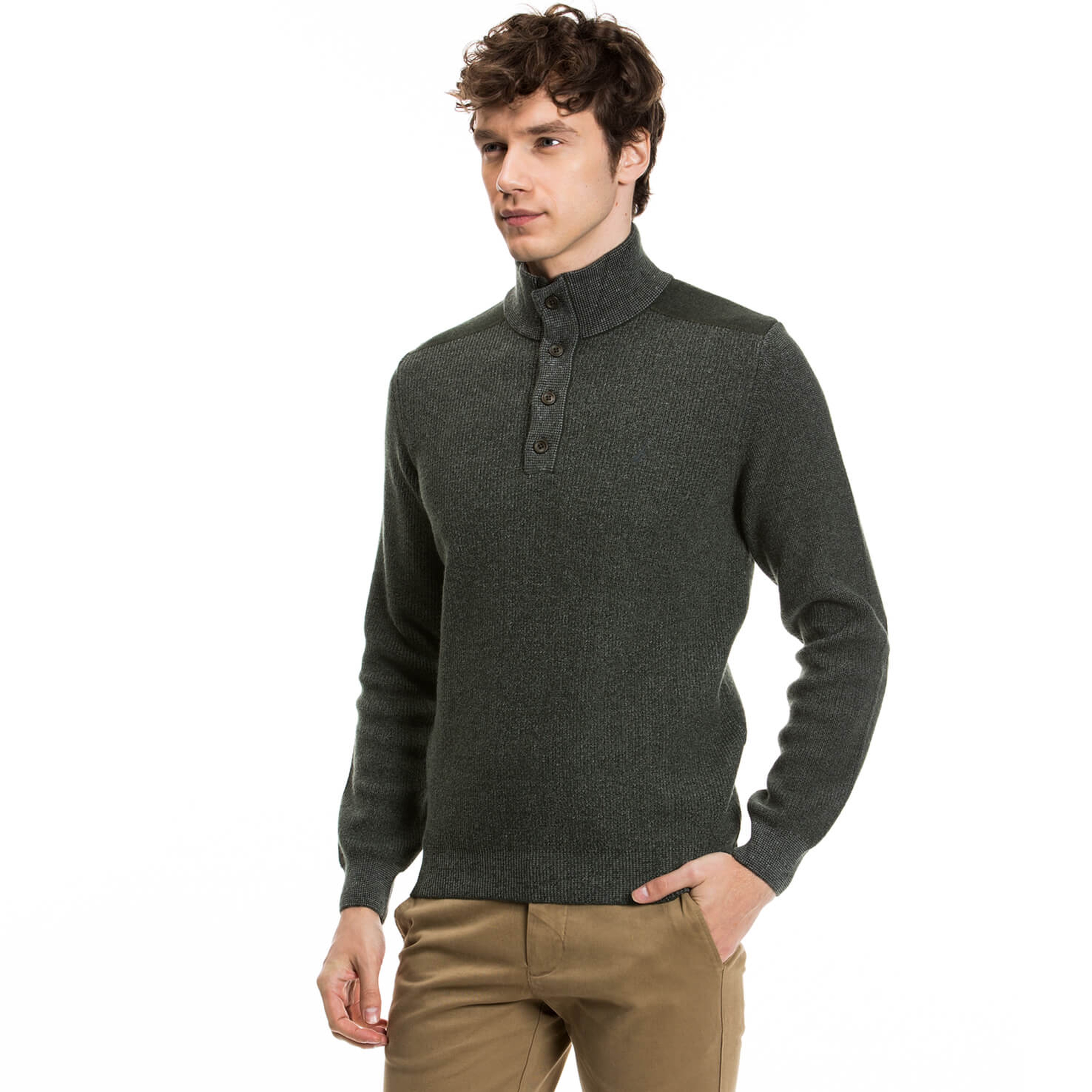 Nautica Erkek Yeşil Regular Fit Triko