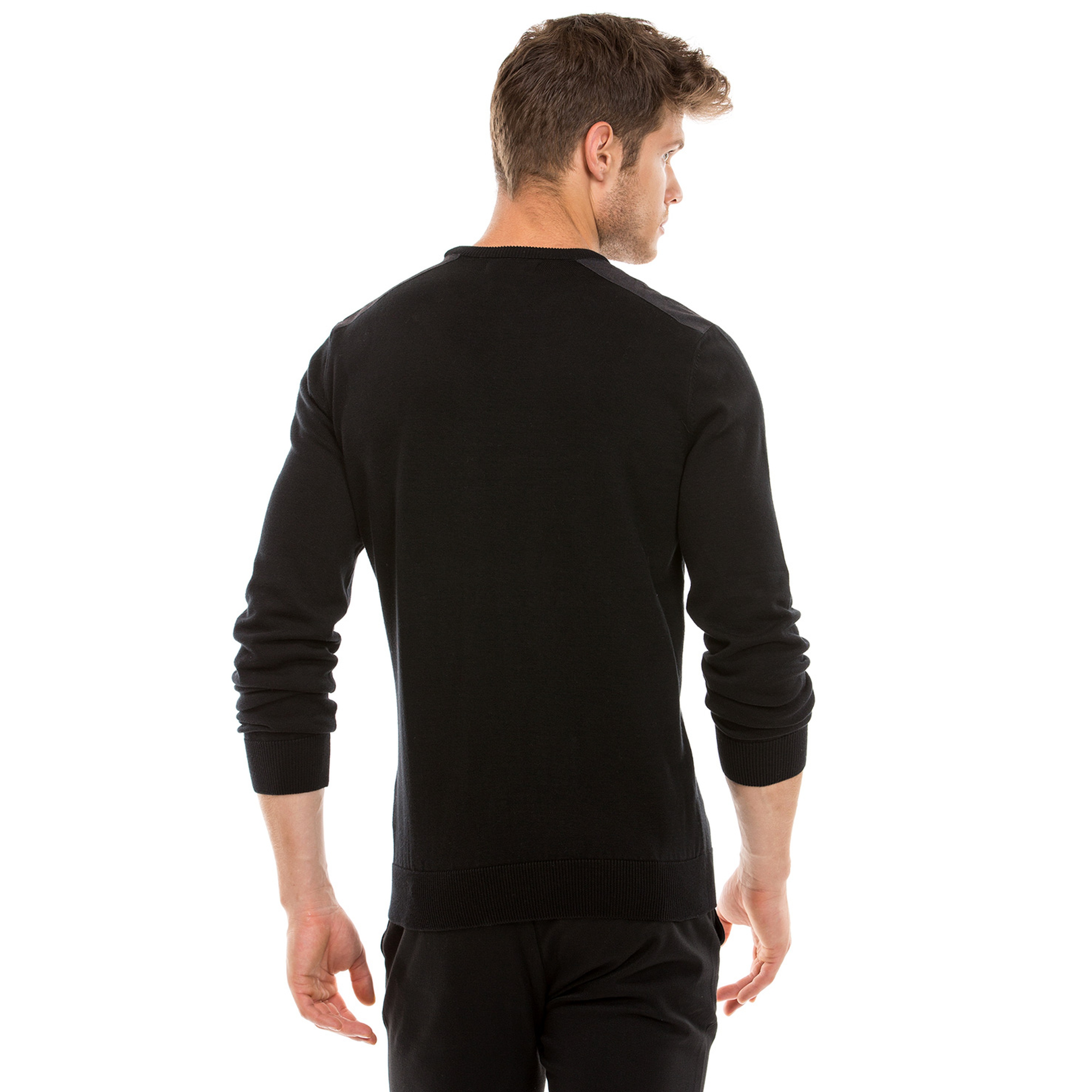 Nautica Erkek Siyah Regular Fit Triko