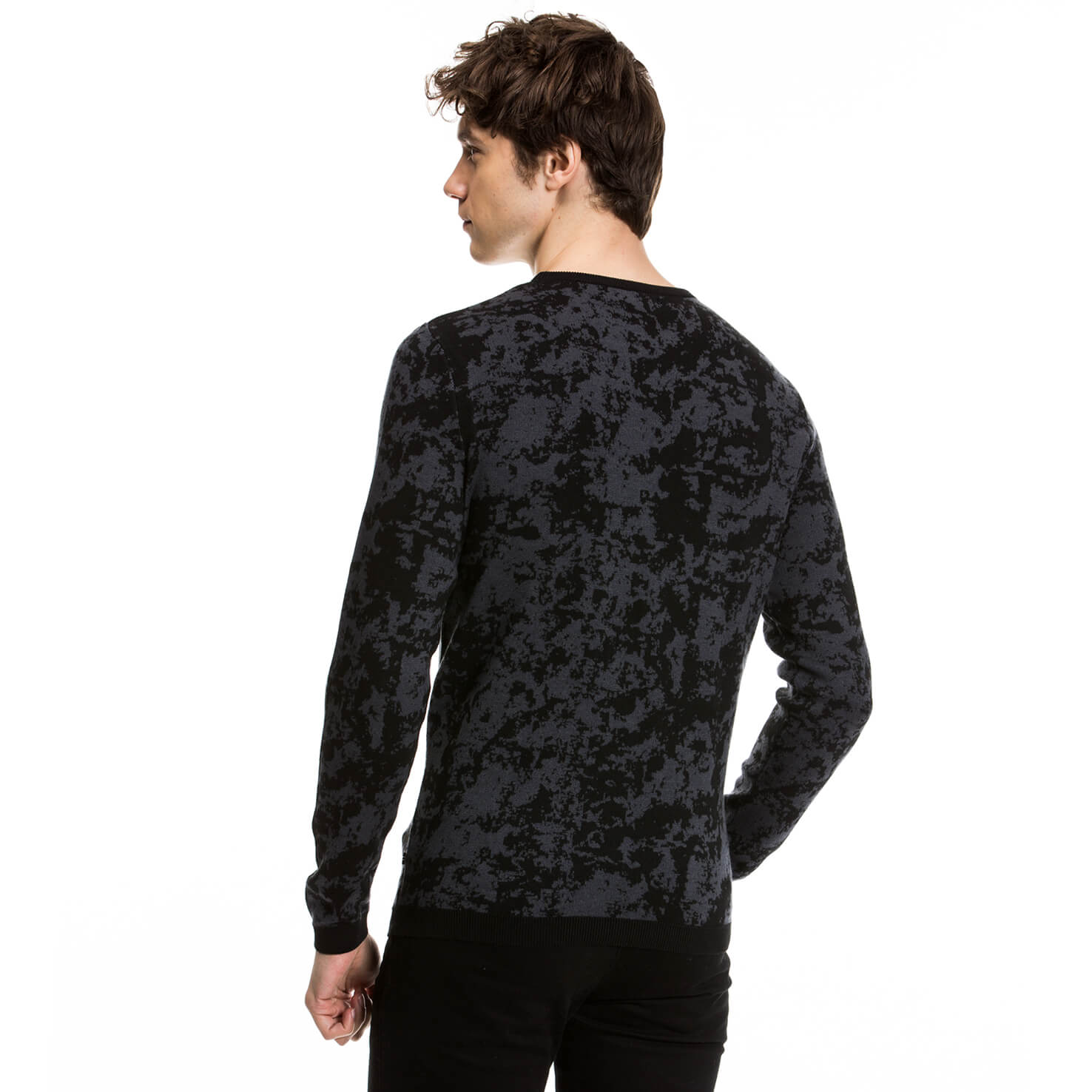 Nautica Erkek Siyah Regular Fit Triko