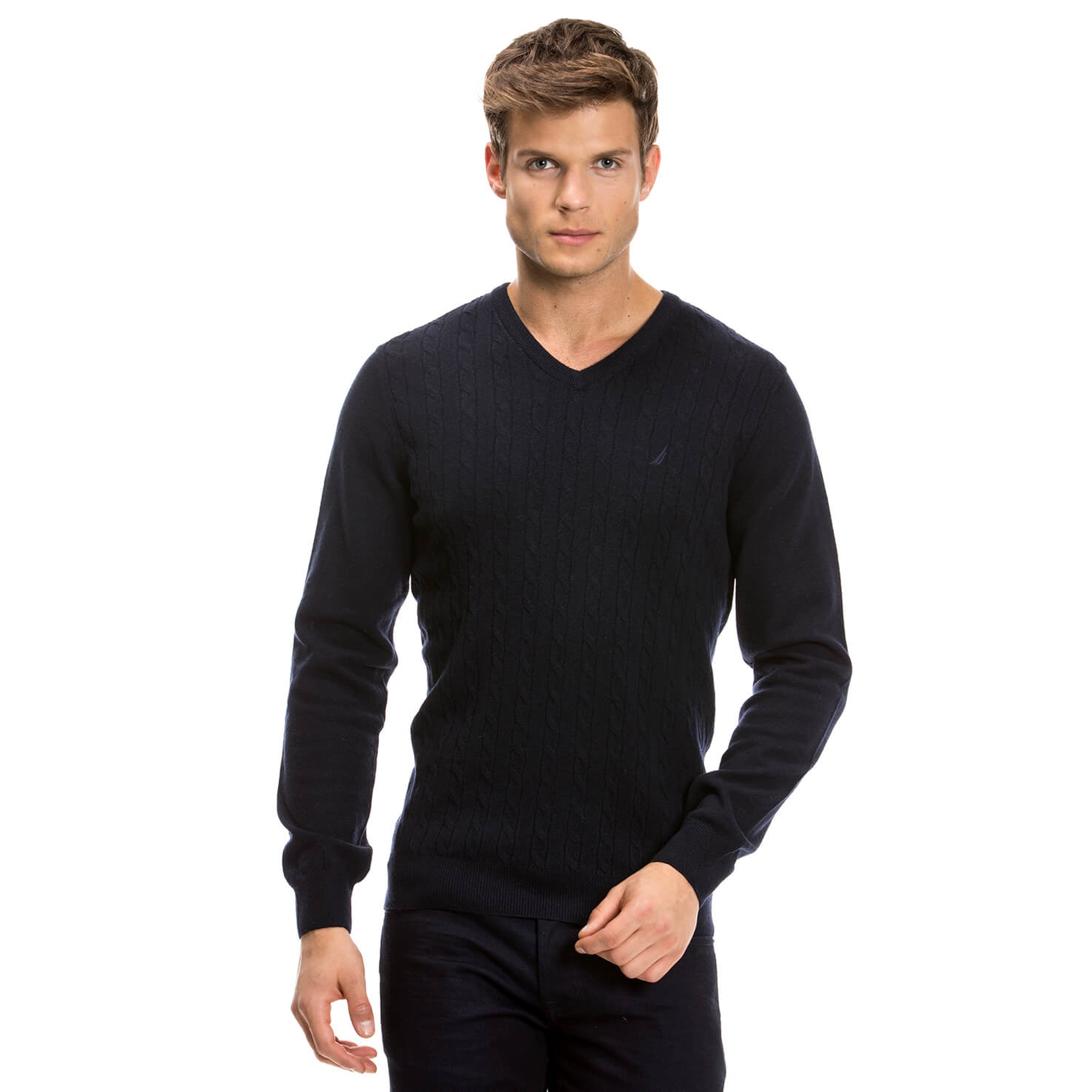 Nautica Erkek Lacivert Regular Fit Triko