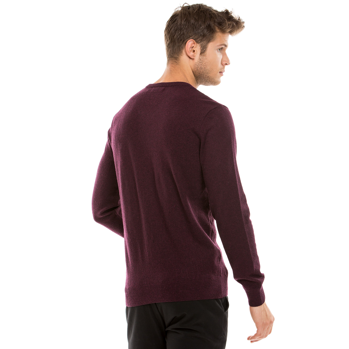 Nautica Erkek Bordo Regular Fit Triko