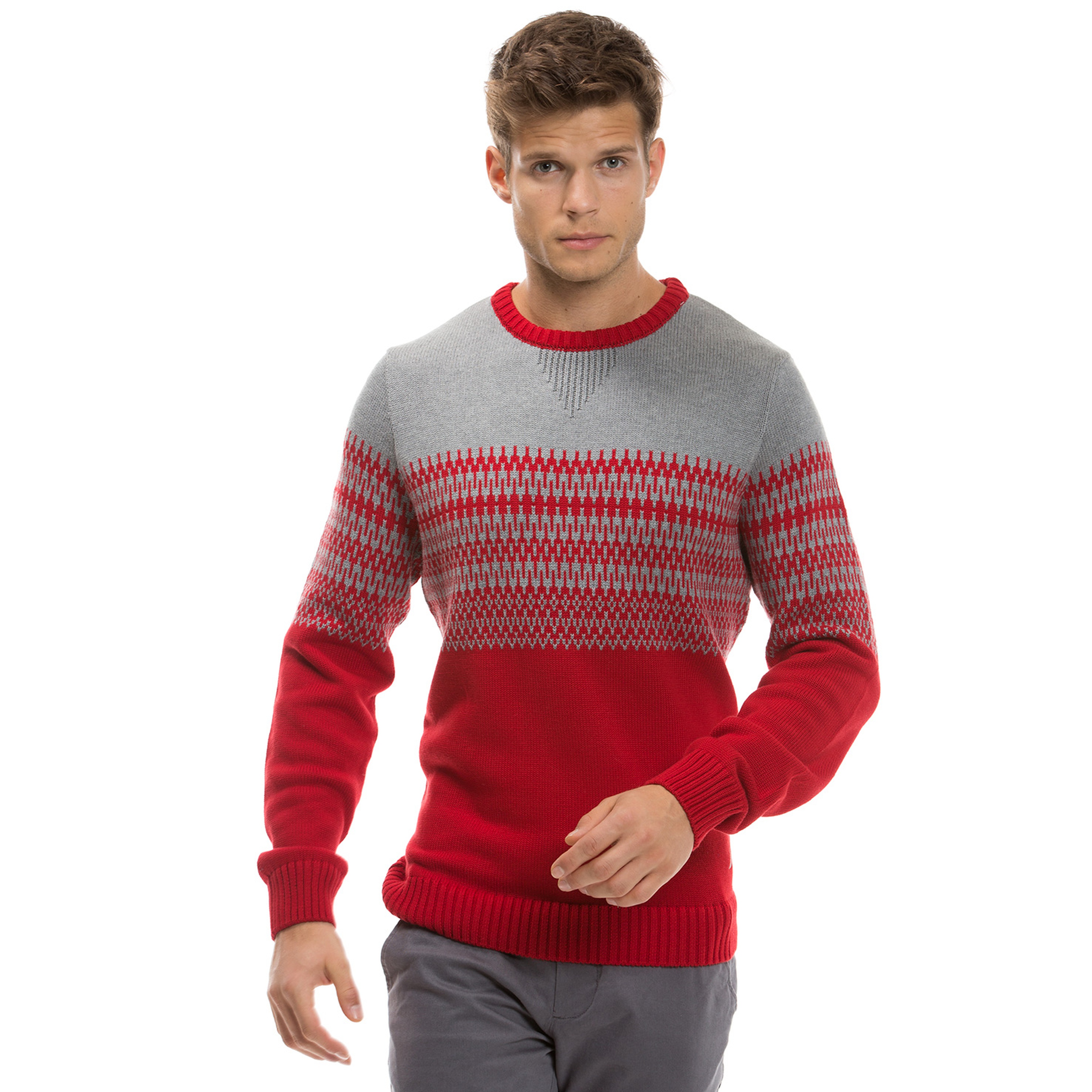 Nautica Erkek Kırmızı Regular Fit Triko