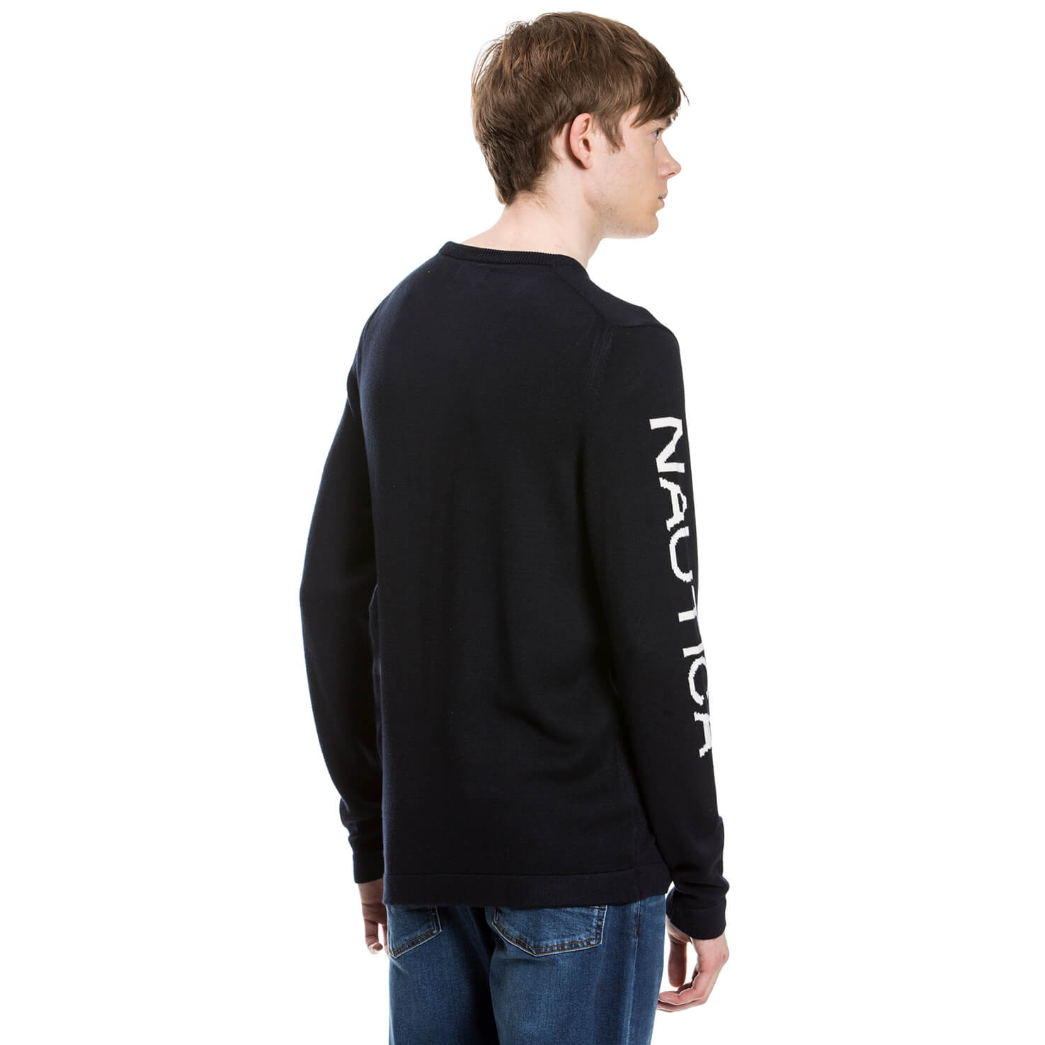 Nautica Erkek Lacivert Regular Fit Triko