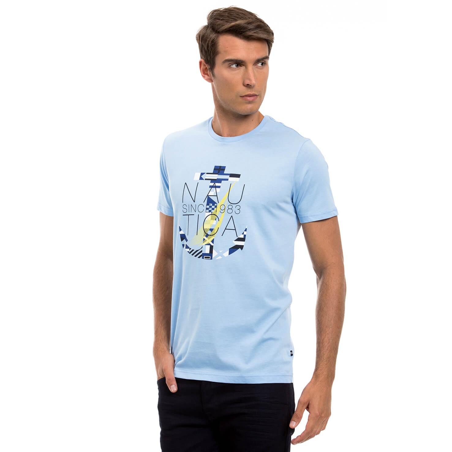 Nautica Erkek Mavi T-Shirt