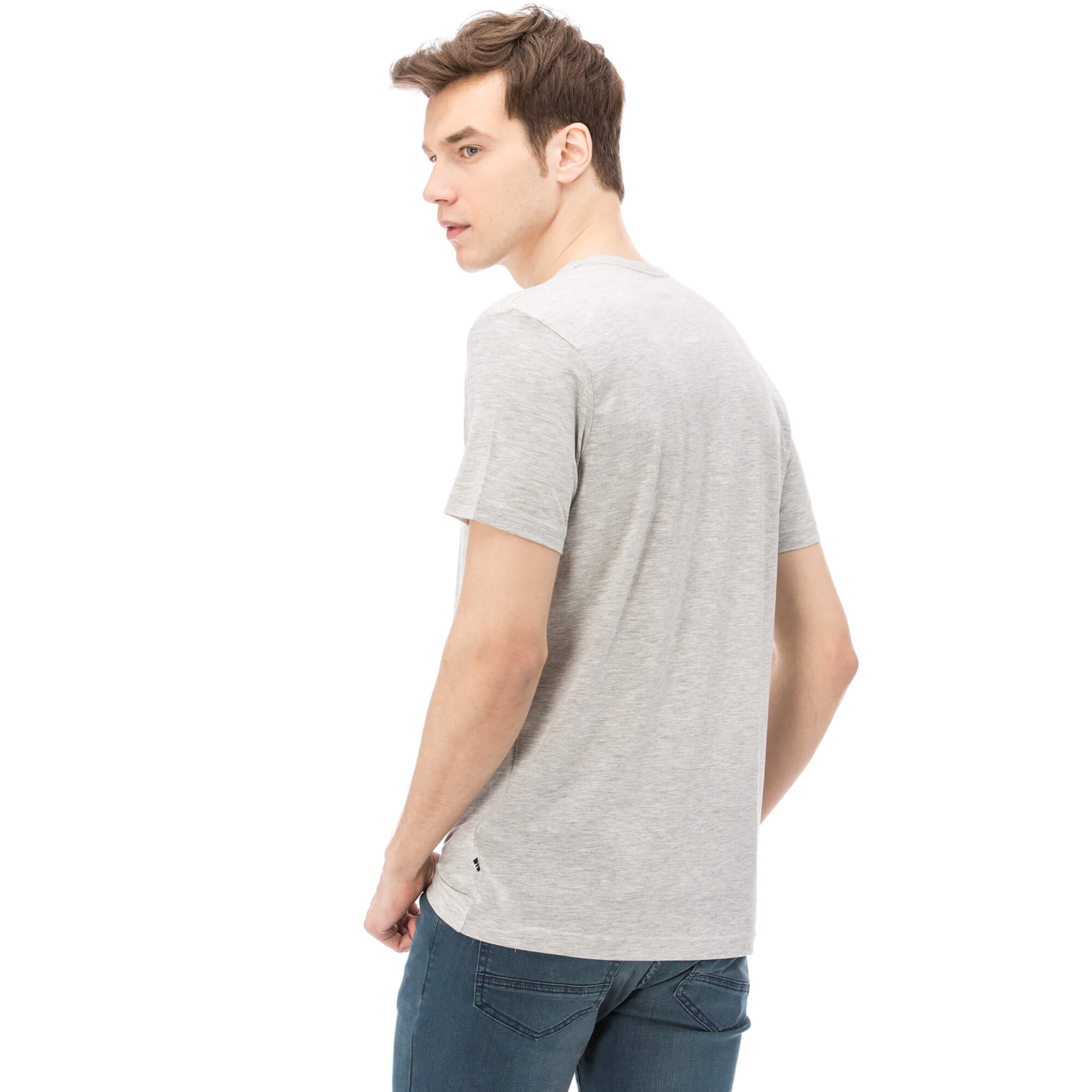 Nautica Erkek Gri Slim Fit T-Shirt