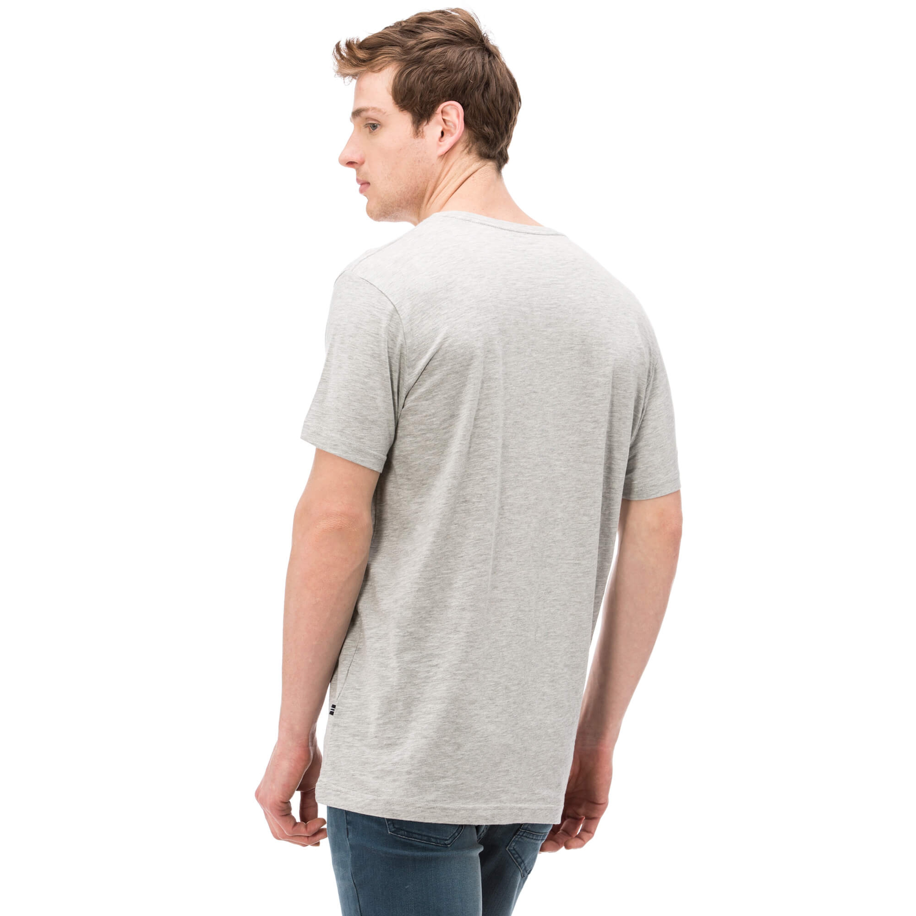 Nautica Erkek Gri Slim Fit T-Shirt
