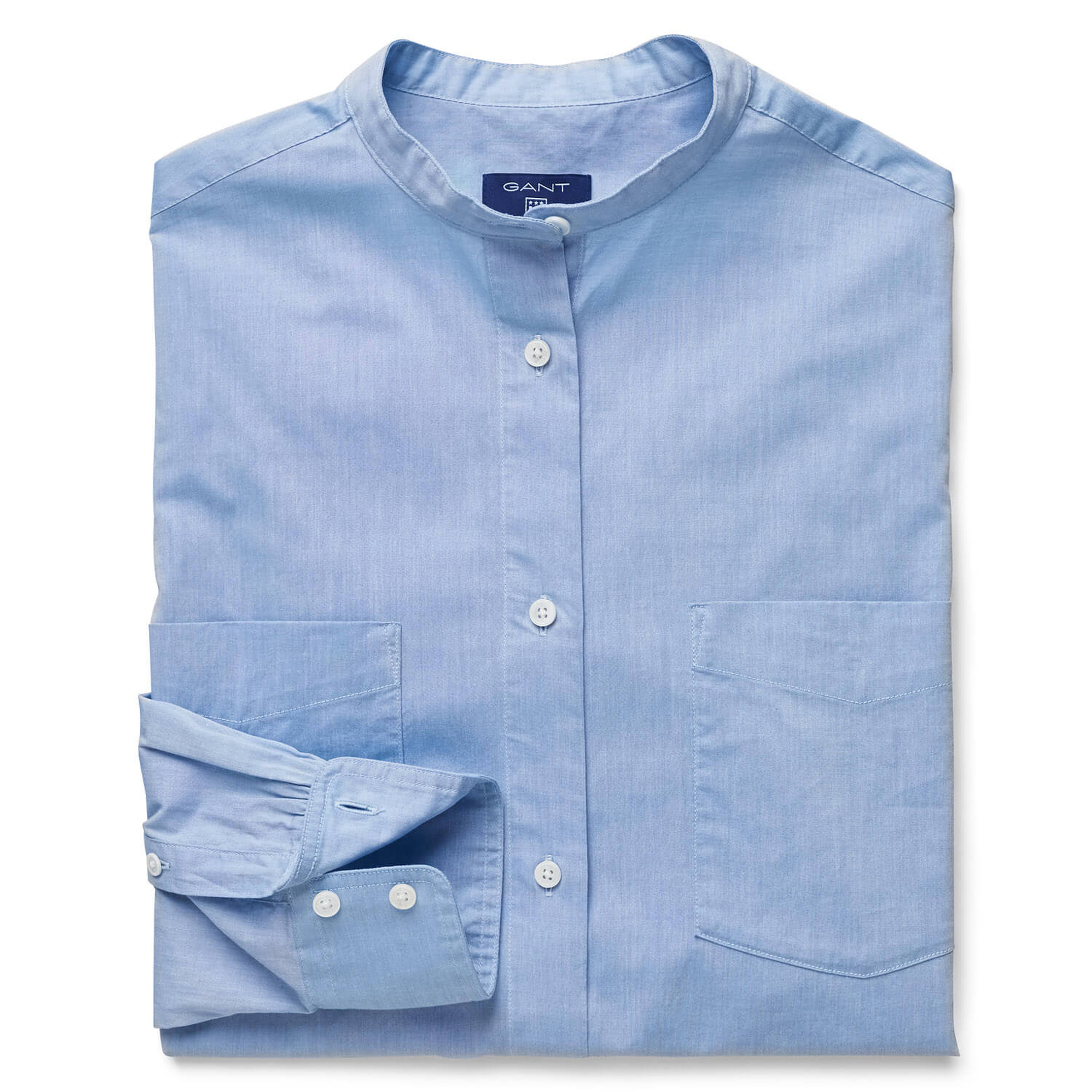 Gant Kadın Mavi Uzun Kollu Regular Fit Gömlek