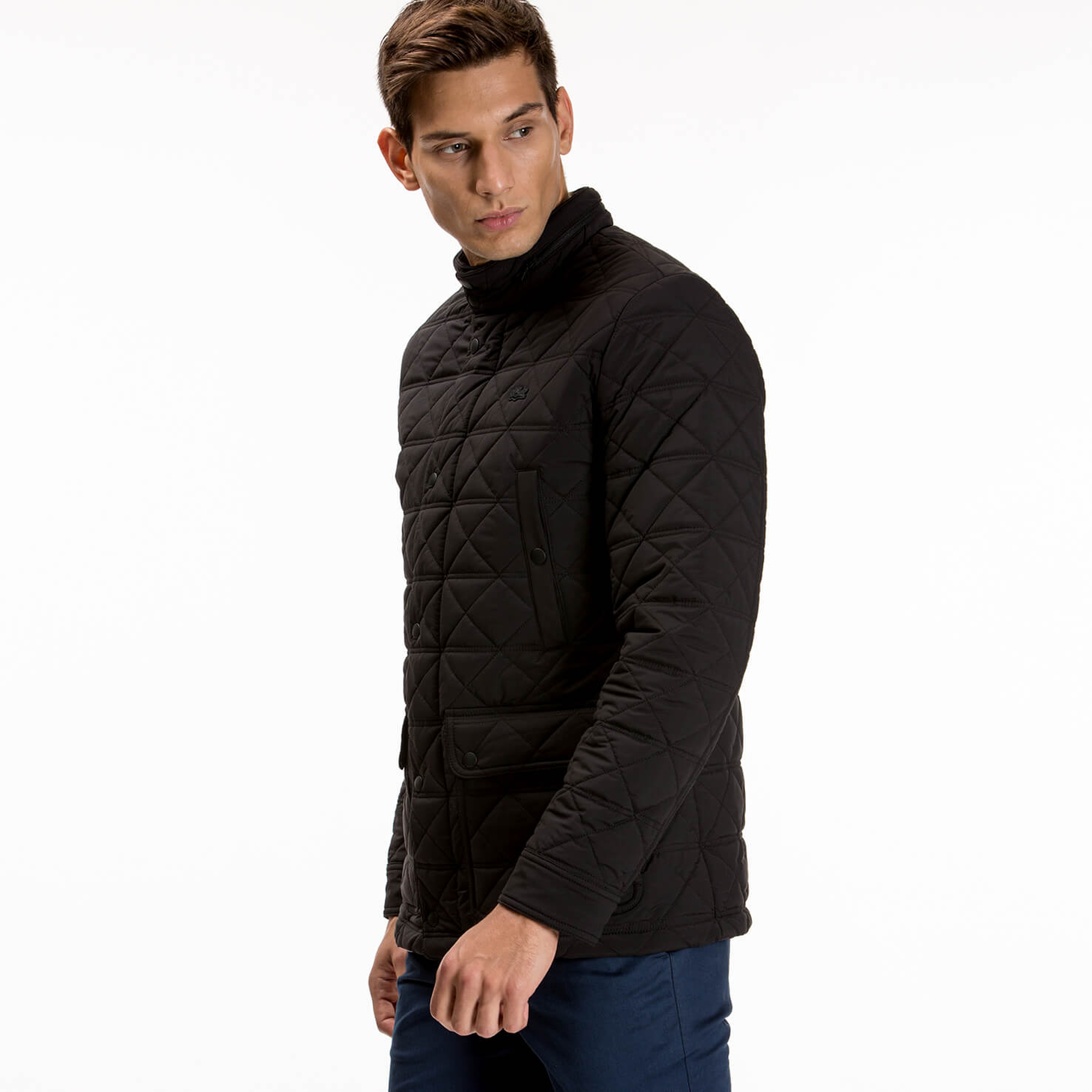 Lacoste Erkek Siyah Mont