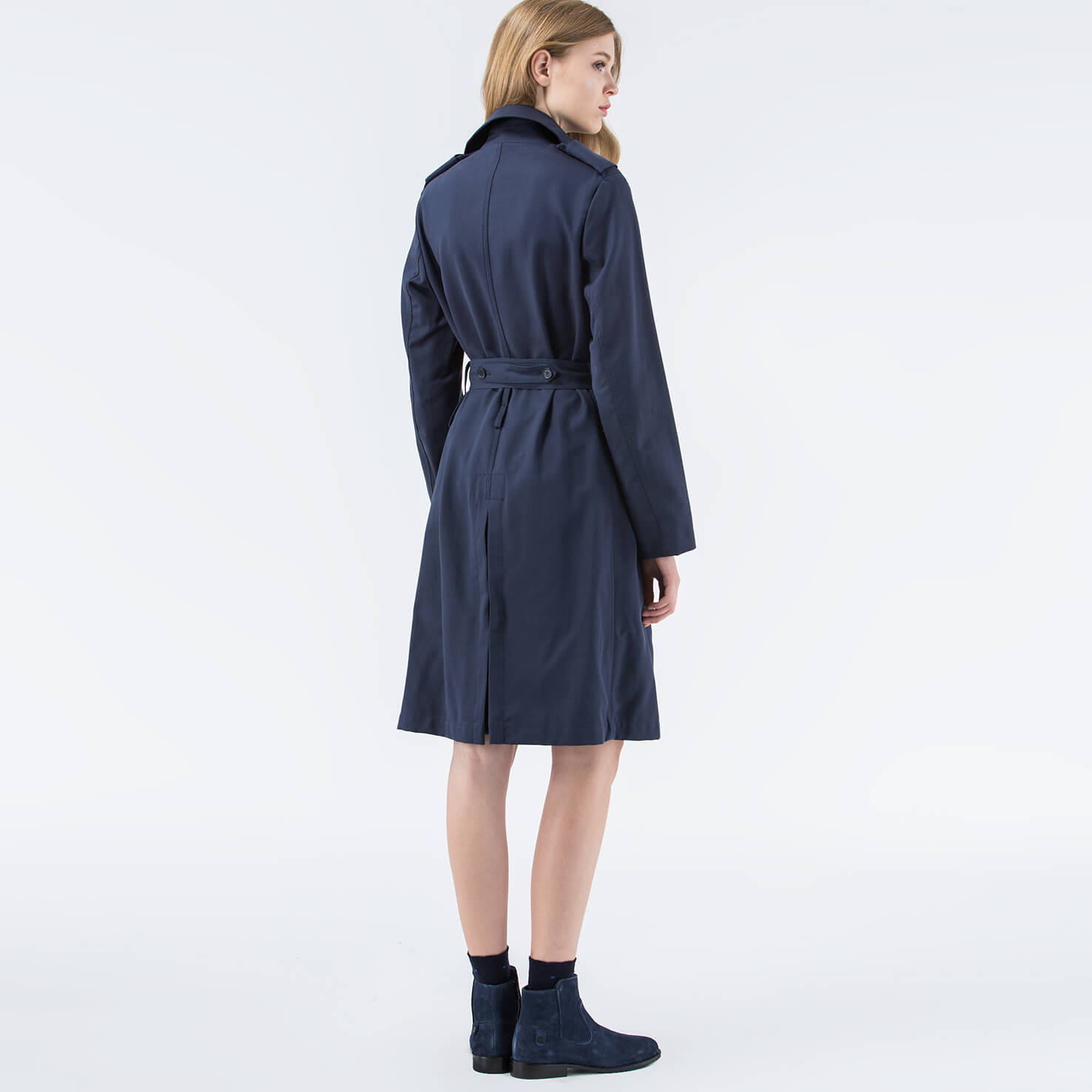 Lacoste Kadın Lacivert Regular Fit Mont