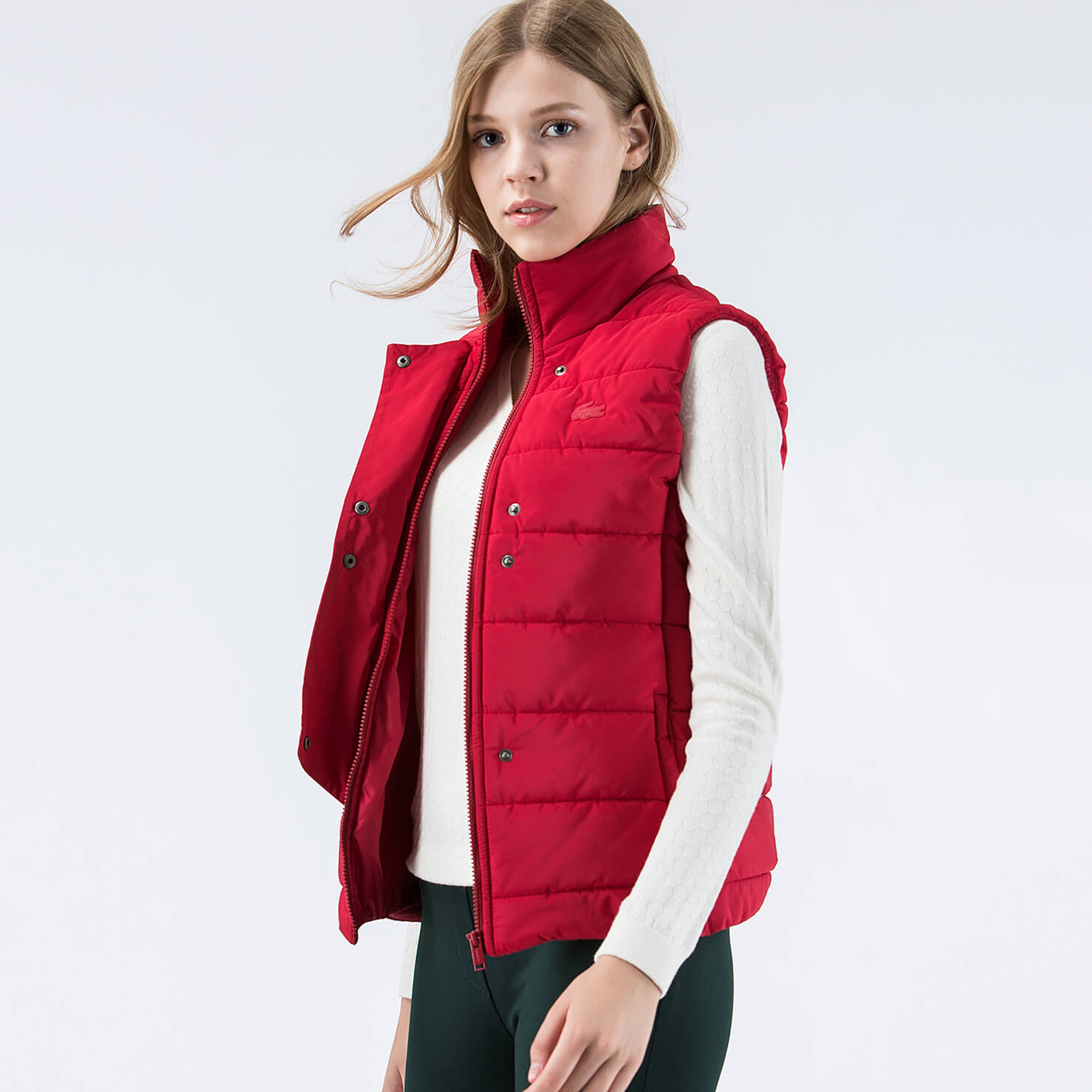 Lacoste Kadın Kırmızı Mont