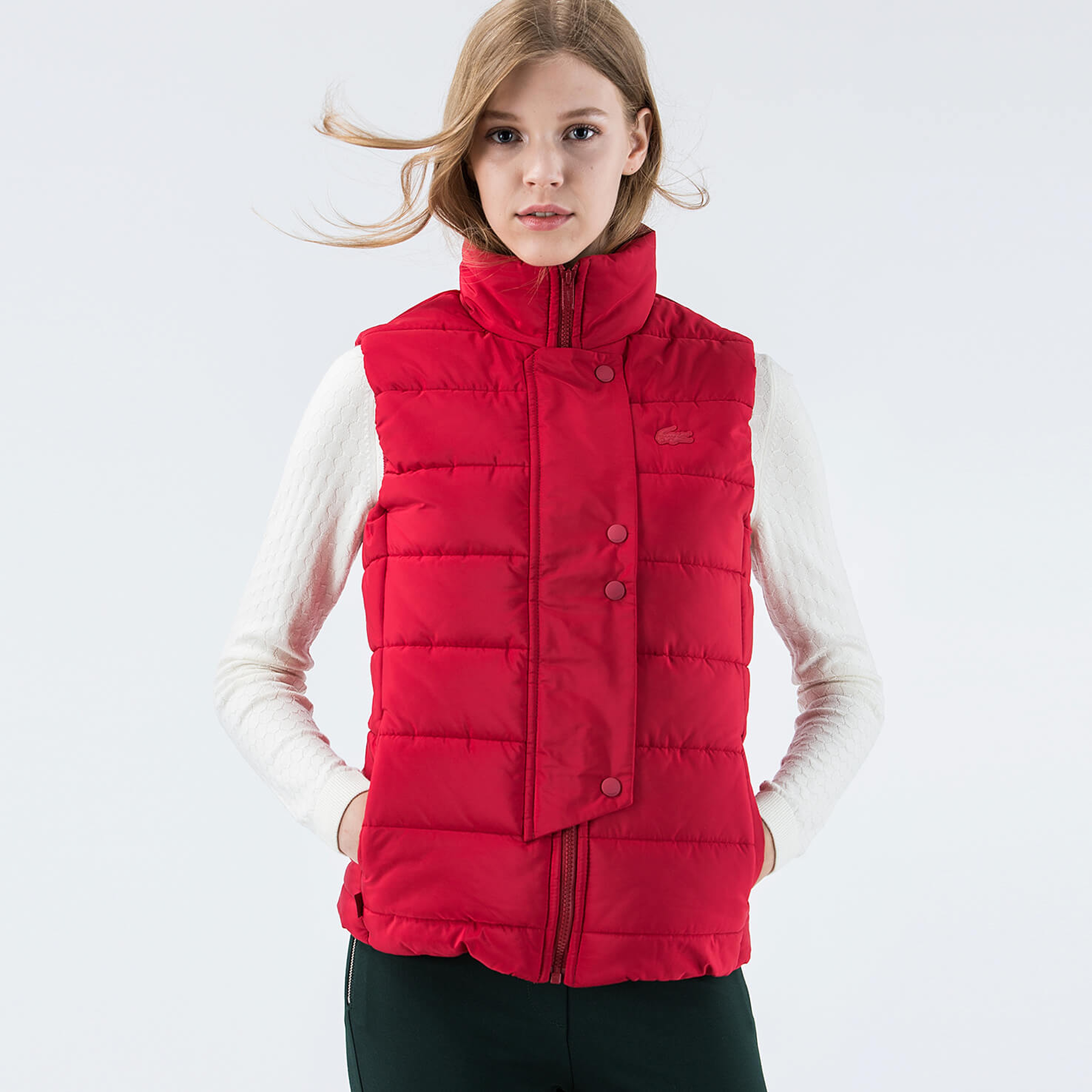 Lacoste Kadın Kırmızı Mont