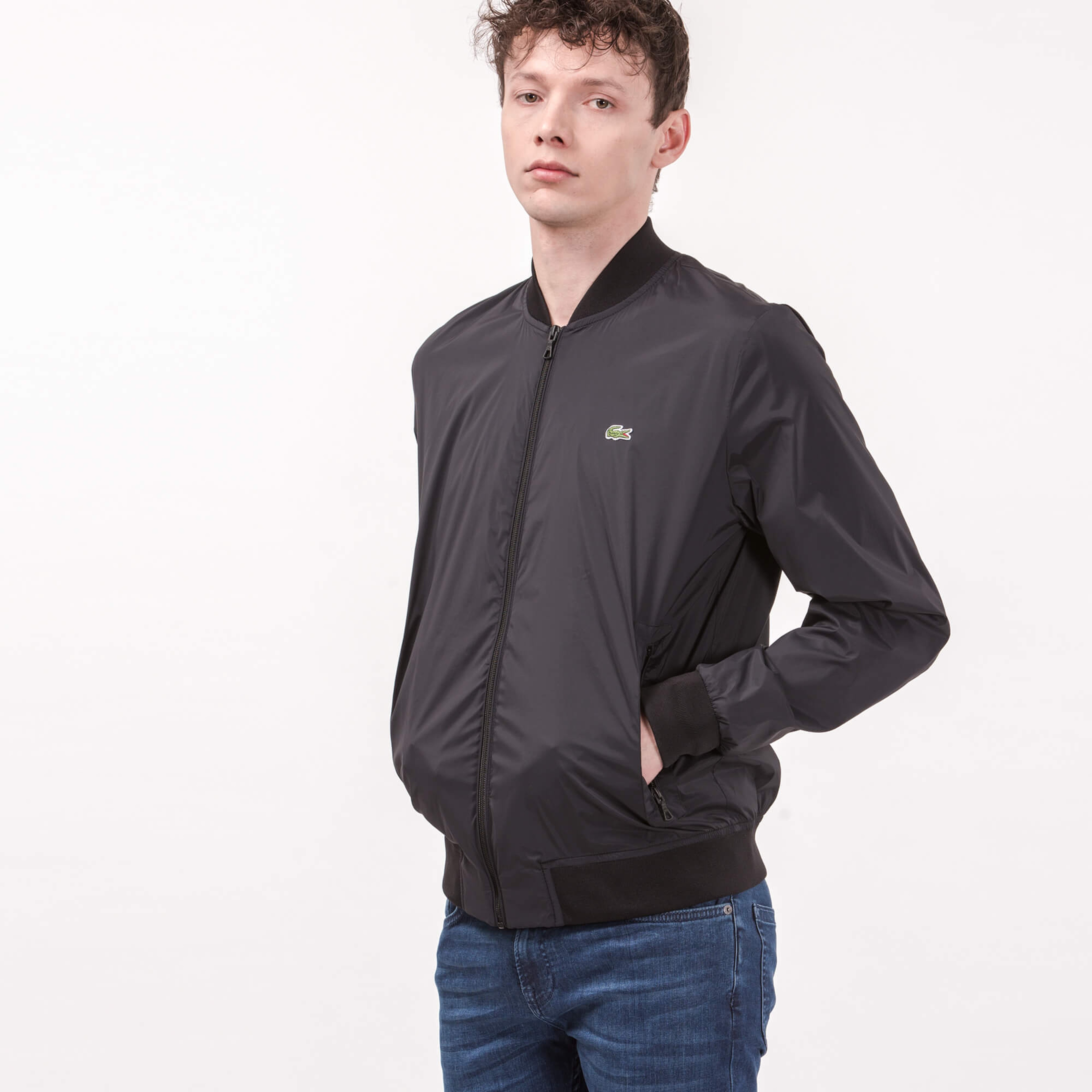 Lacoste Erkek Siyah Mont