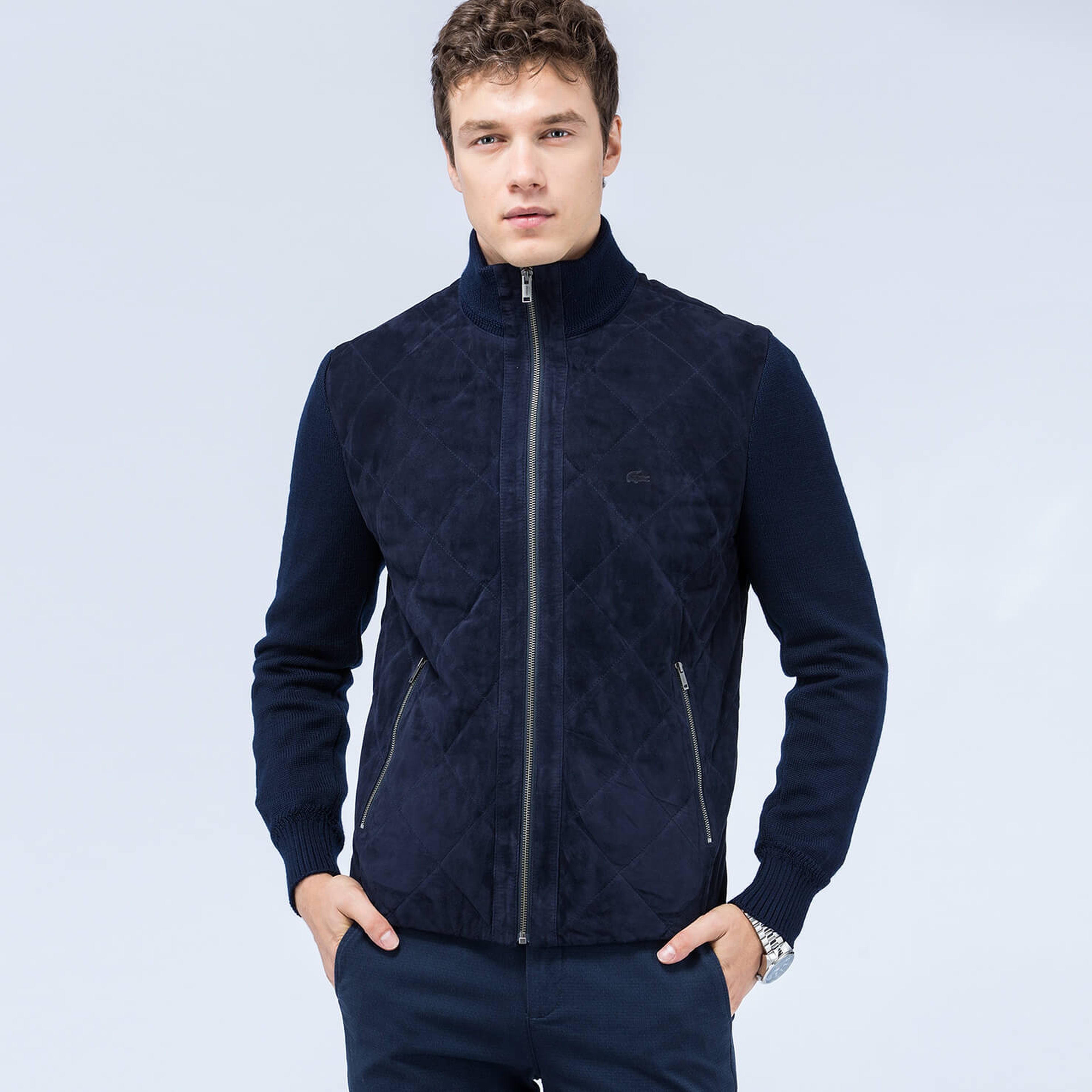 Lacoste Erkek Lacivert Mont