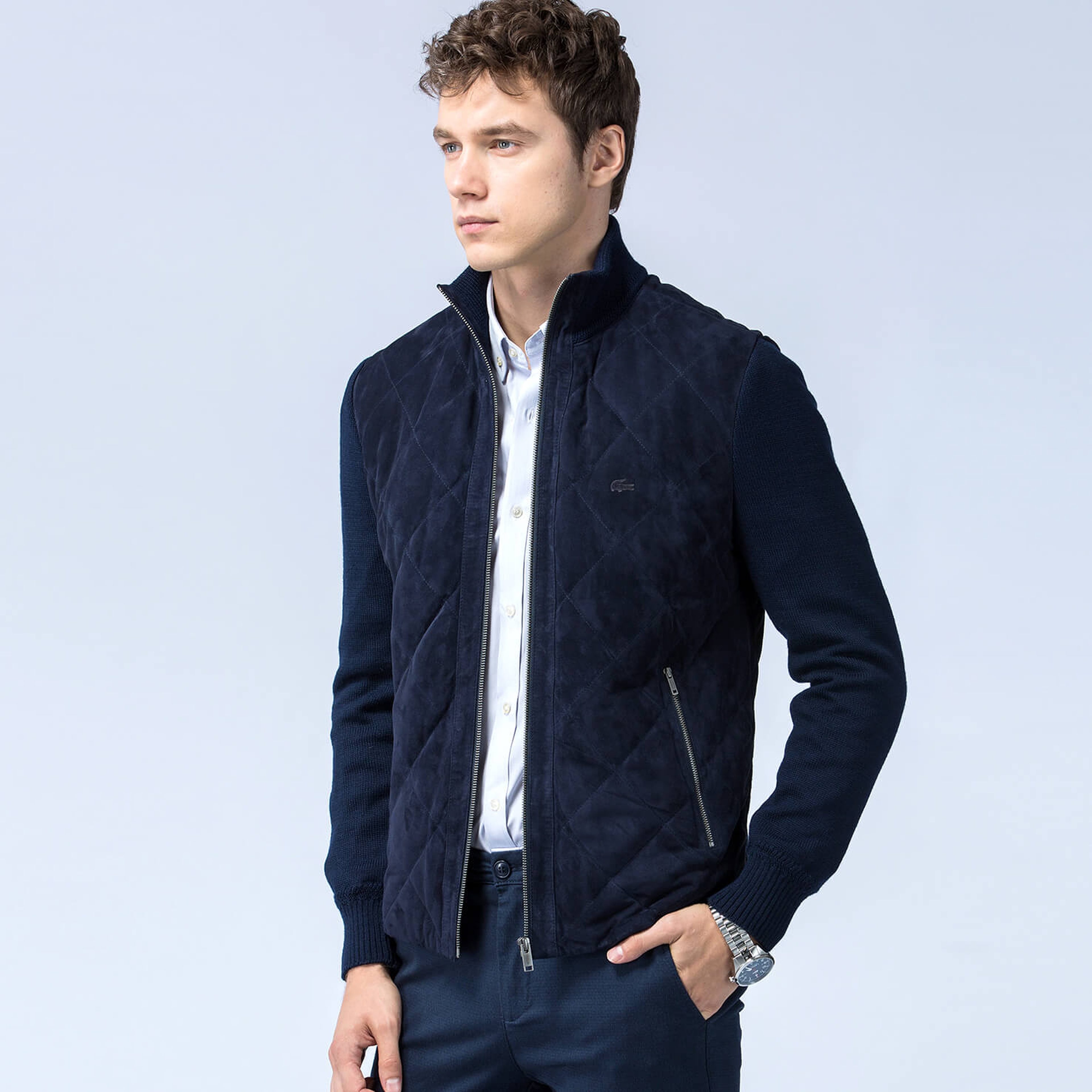 Lacoste Erkek Lacivert Mont