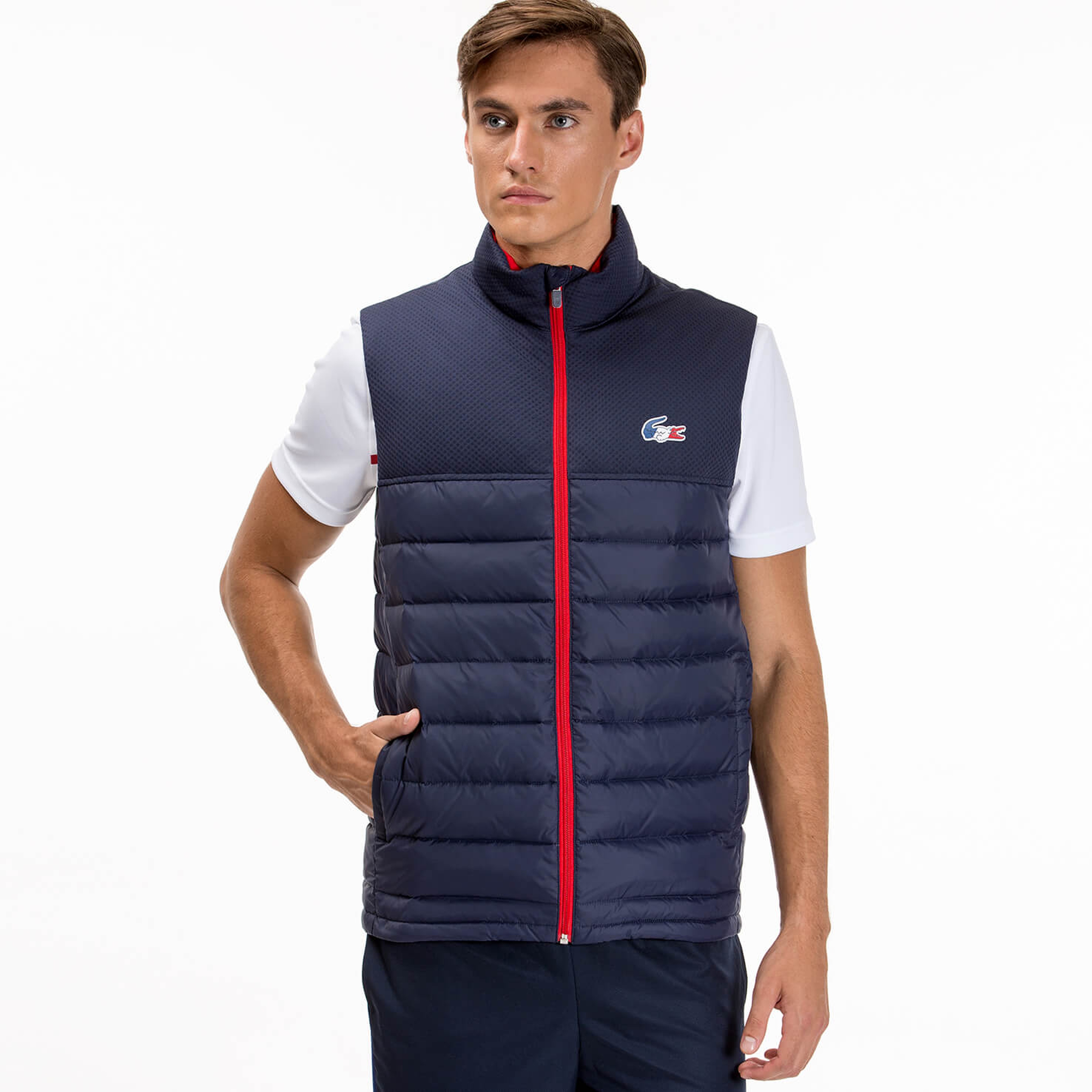 Lacoste Erkek Lacivert Regular Fit Yelek