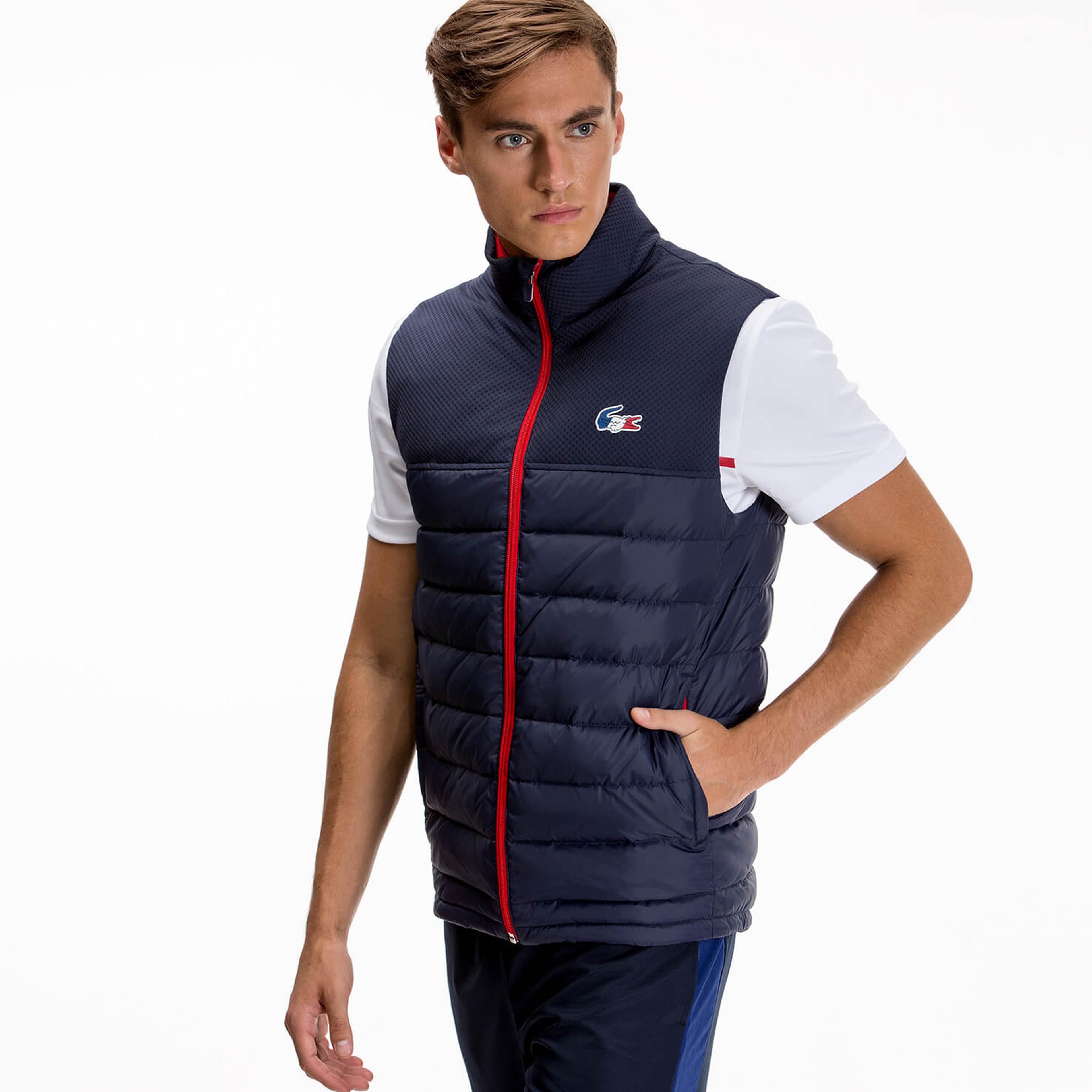 Lacoste Erkek Lacivert Regular Fit Yelek