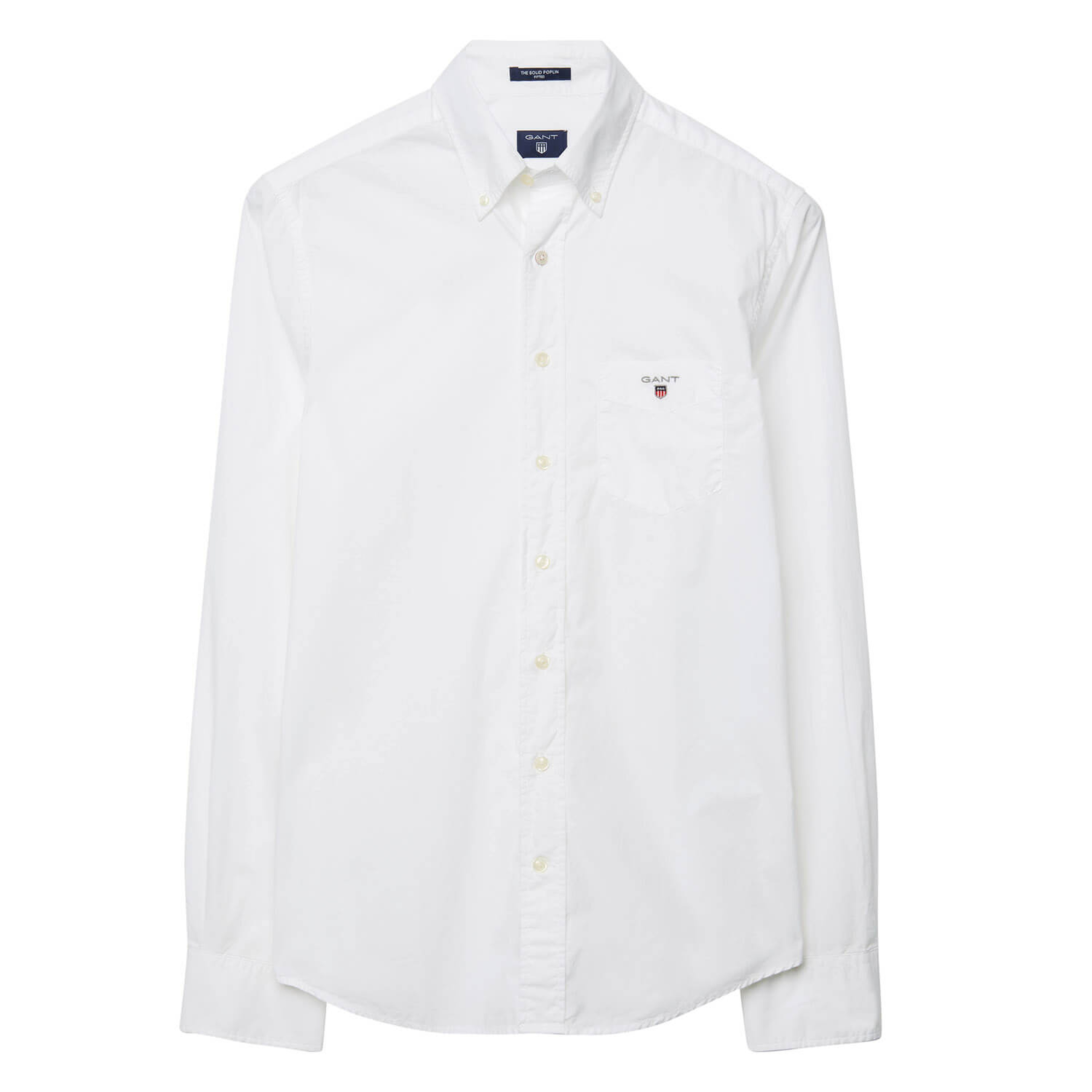 Gant Erkek Beyaz Uzun Kollu Slim Fit Gömlek