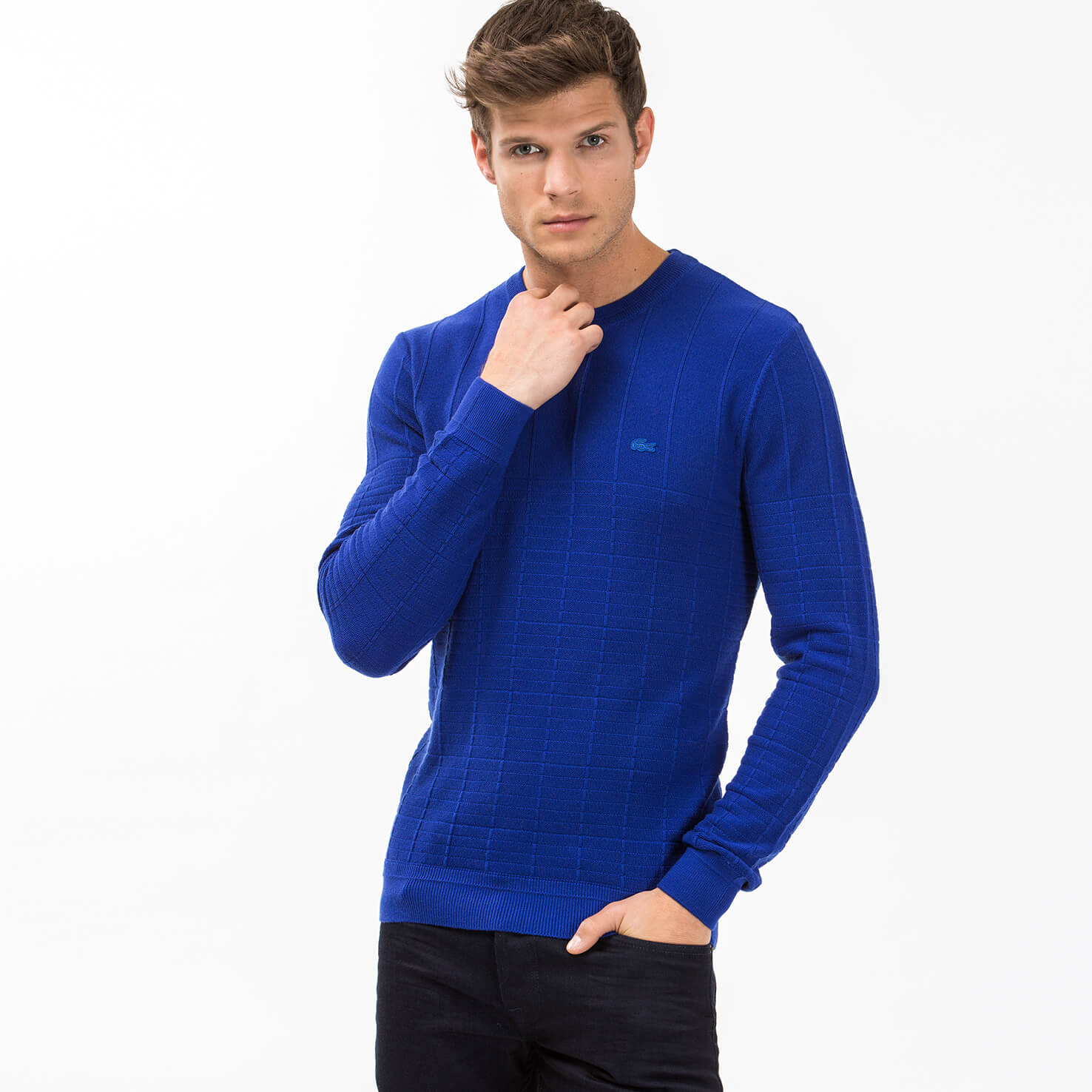 Lacoste Erkek Lacivert Triko