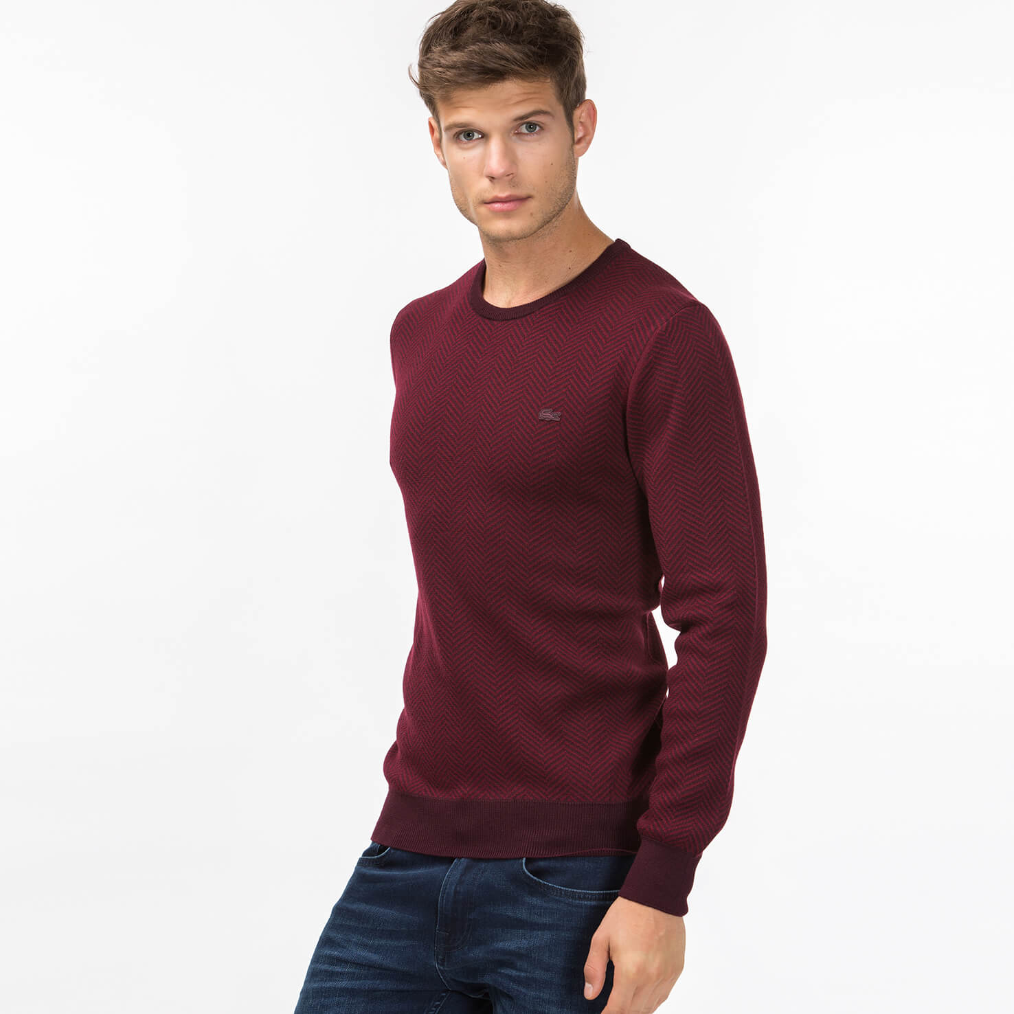 Lacoste Erkek Bordo Triko