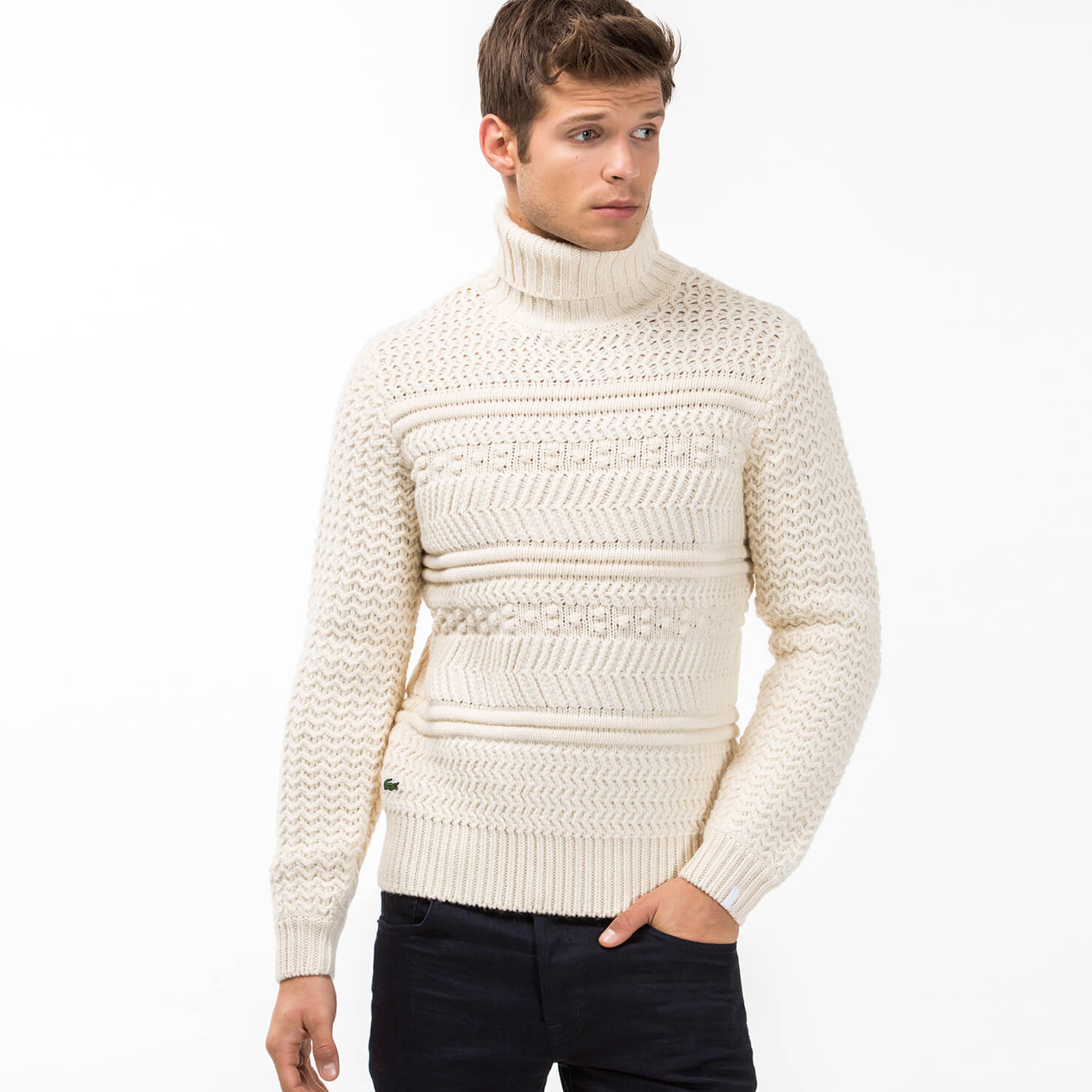 Lacoste Erkek Gri Triko