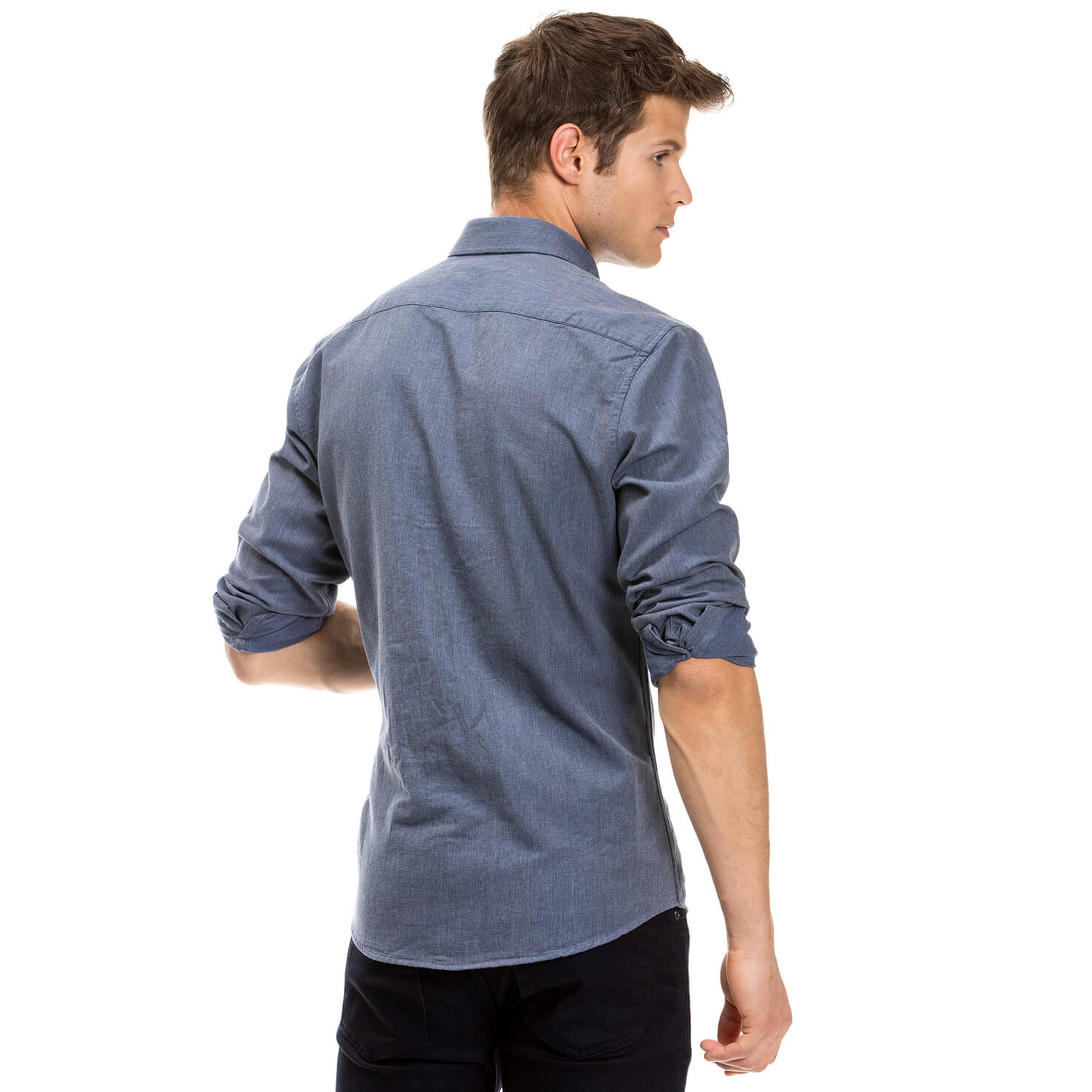 Nautica Erkek Mavi Slim Fit Gömlek