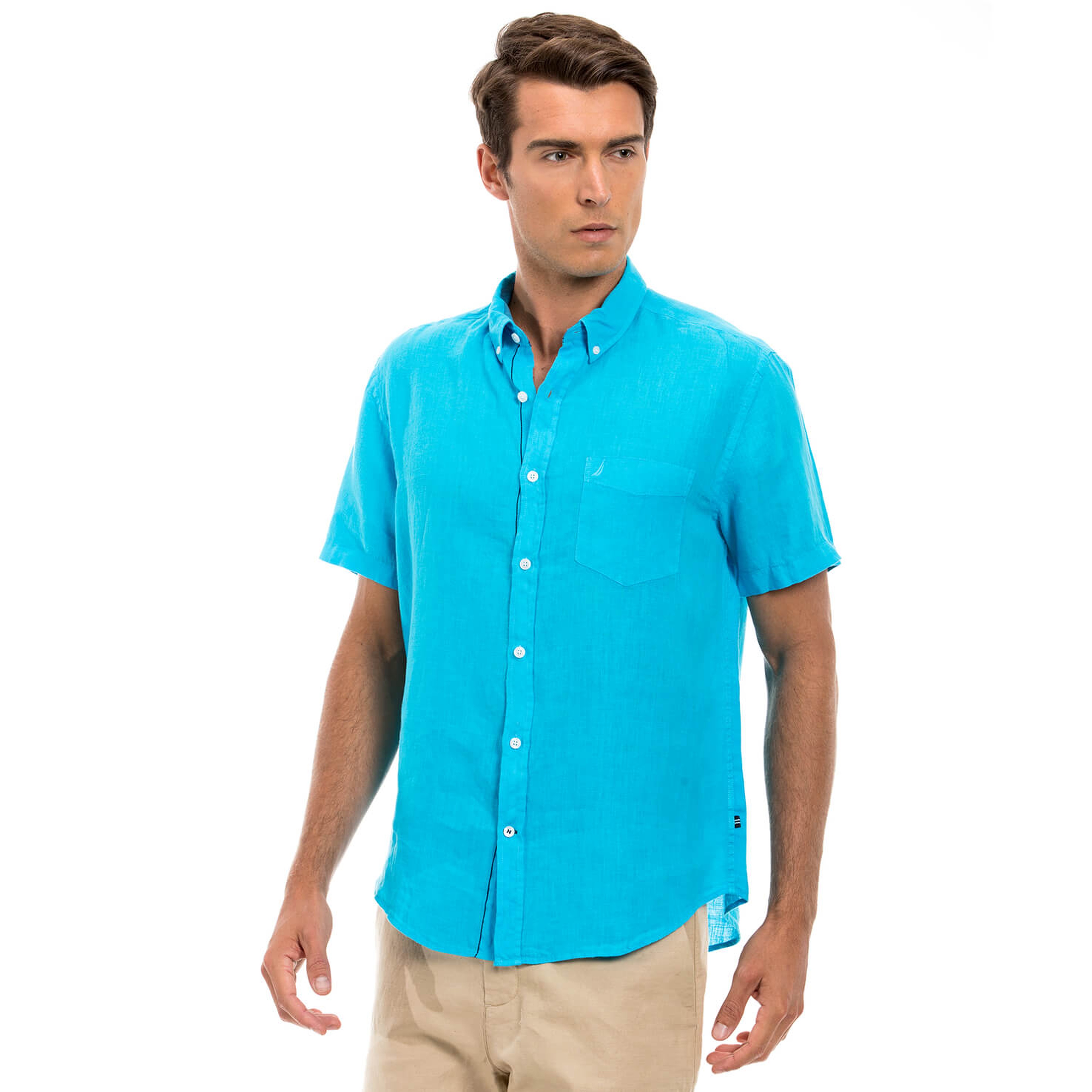 Nautica Erkek Mavi Gömlek