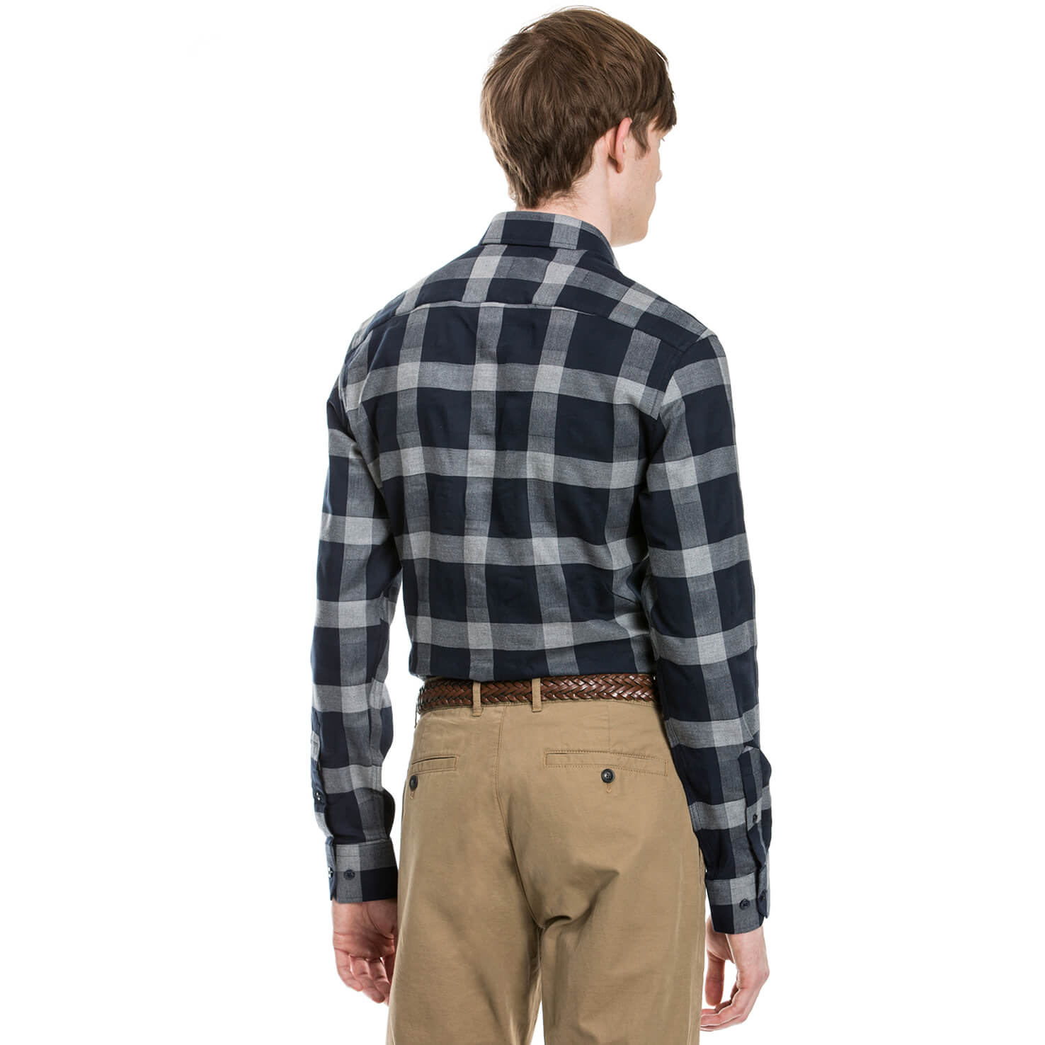 Nautica Erkek Lacivert Uzun Kollu Slim Fit Gömlek