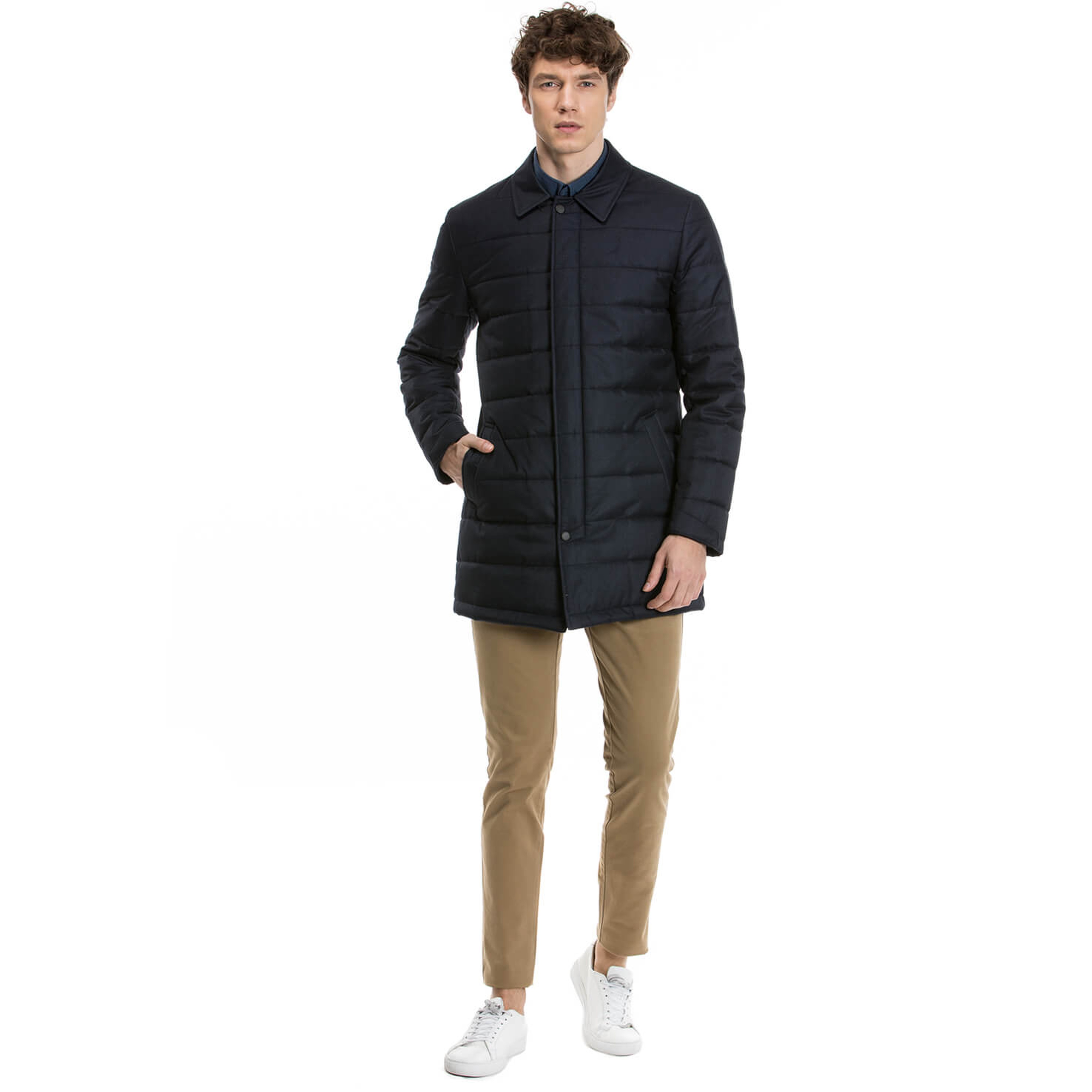 Nautica Erkek Lacivert Regular Fit Mont