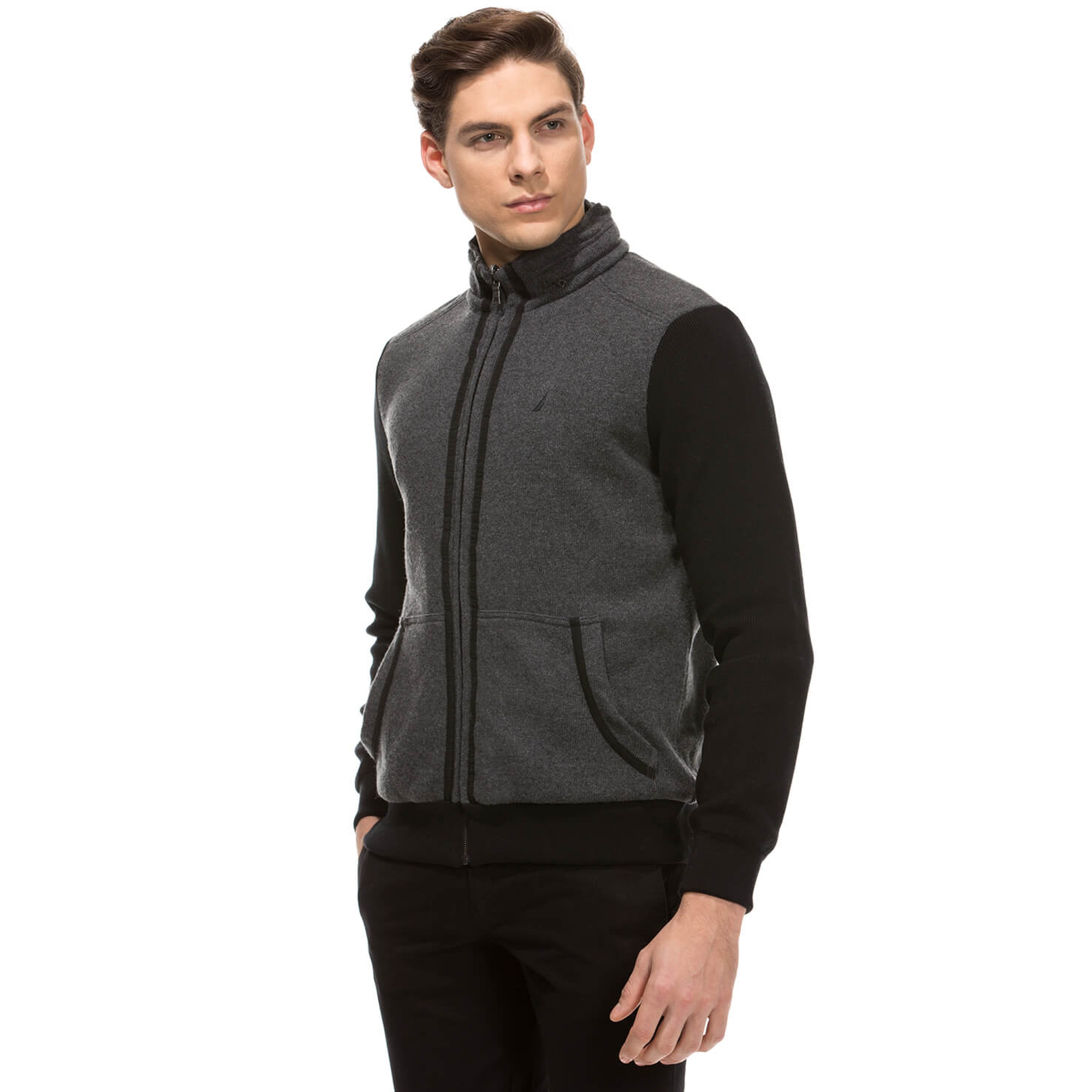 Nautica Erkek Siyah Regular Fit Mont