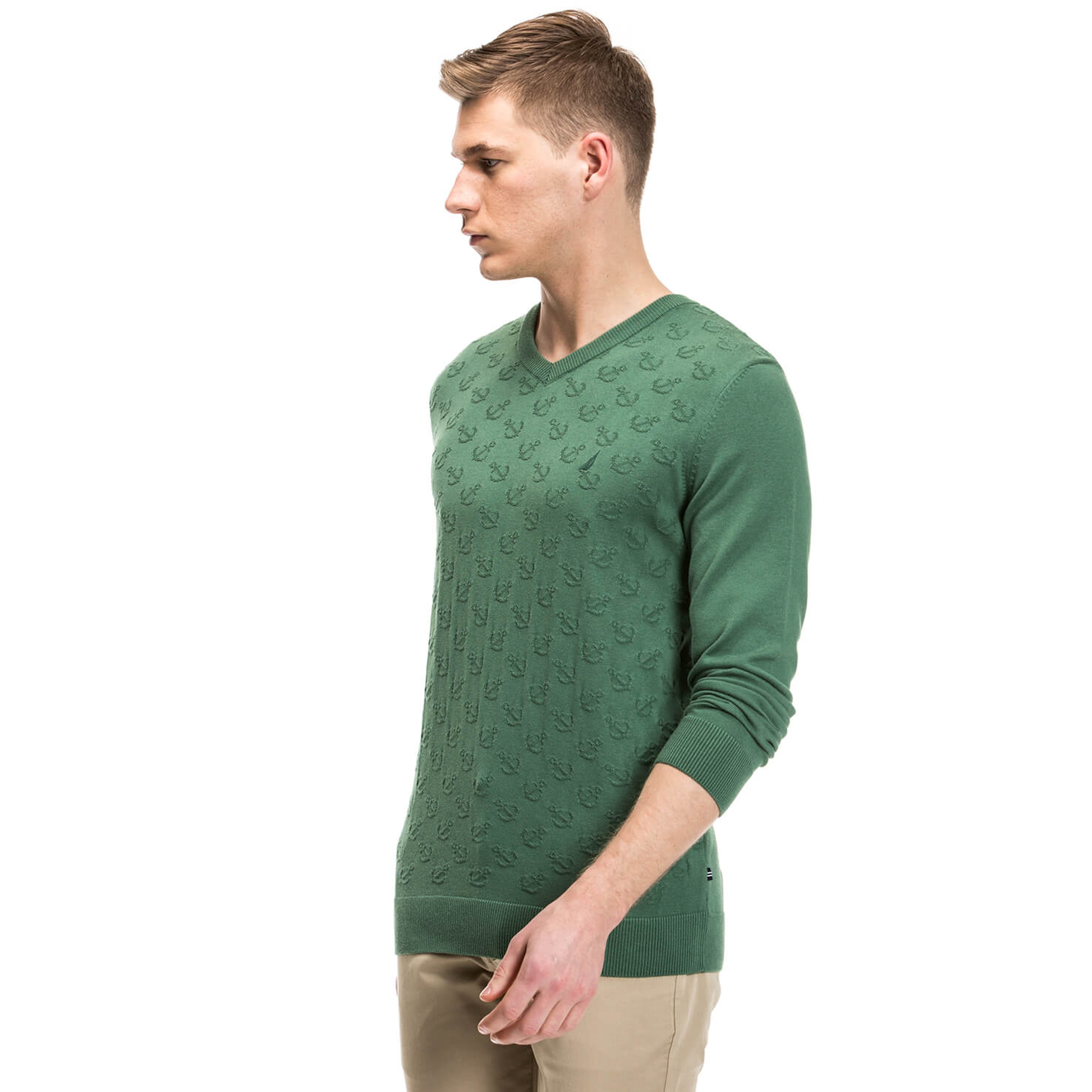 Nautica Erkek Yeşil Regular Fit Triko