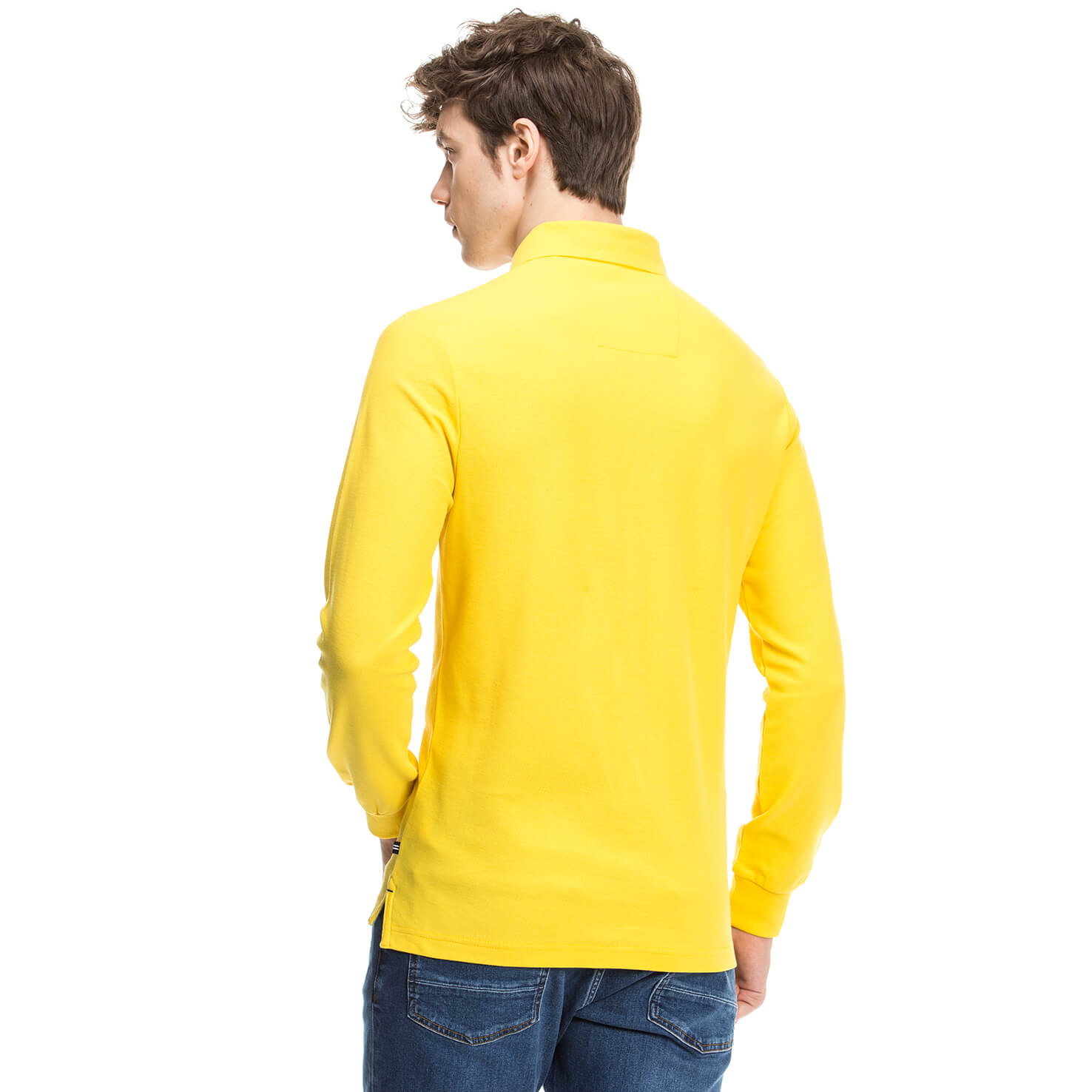 Nautica Erkek Sarı Uzun Kollu Polo