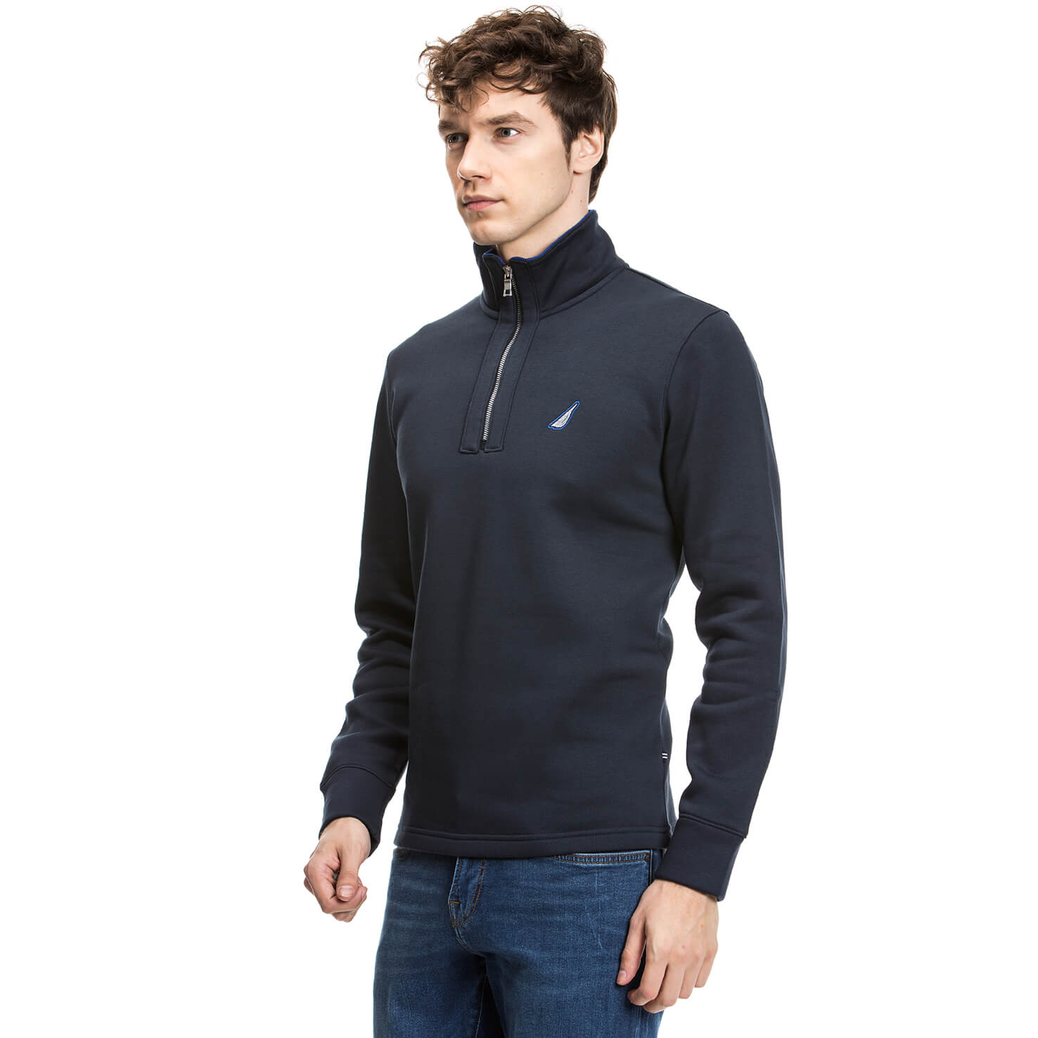 Nautica Erkek Lacivert Regular Fit Sweatshirt
