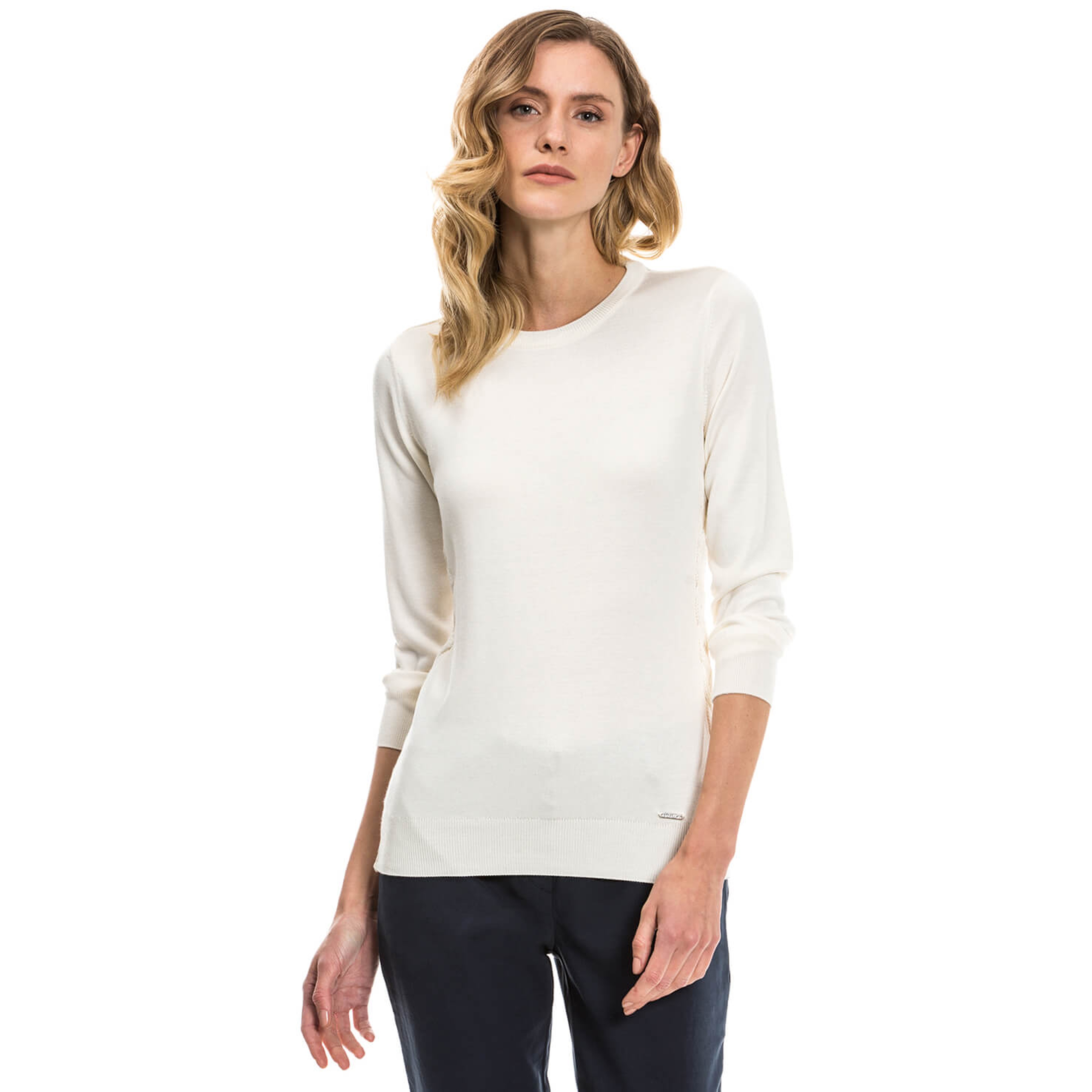 Nautica Kadın Beyaz Triko