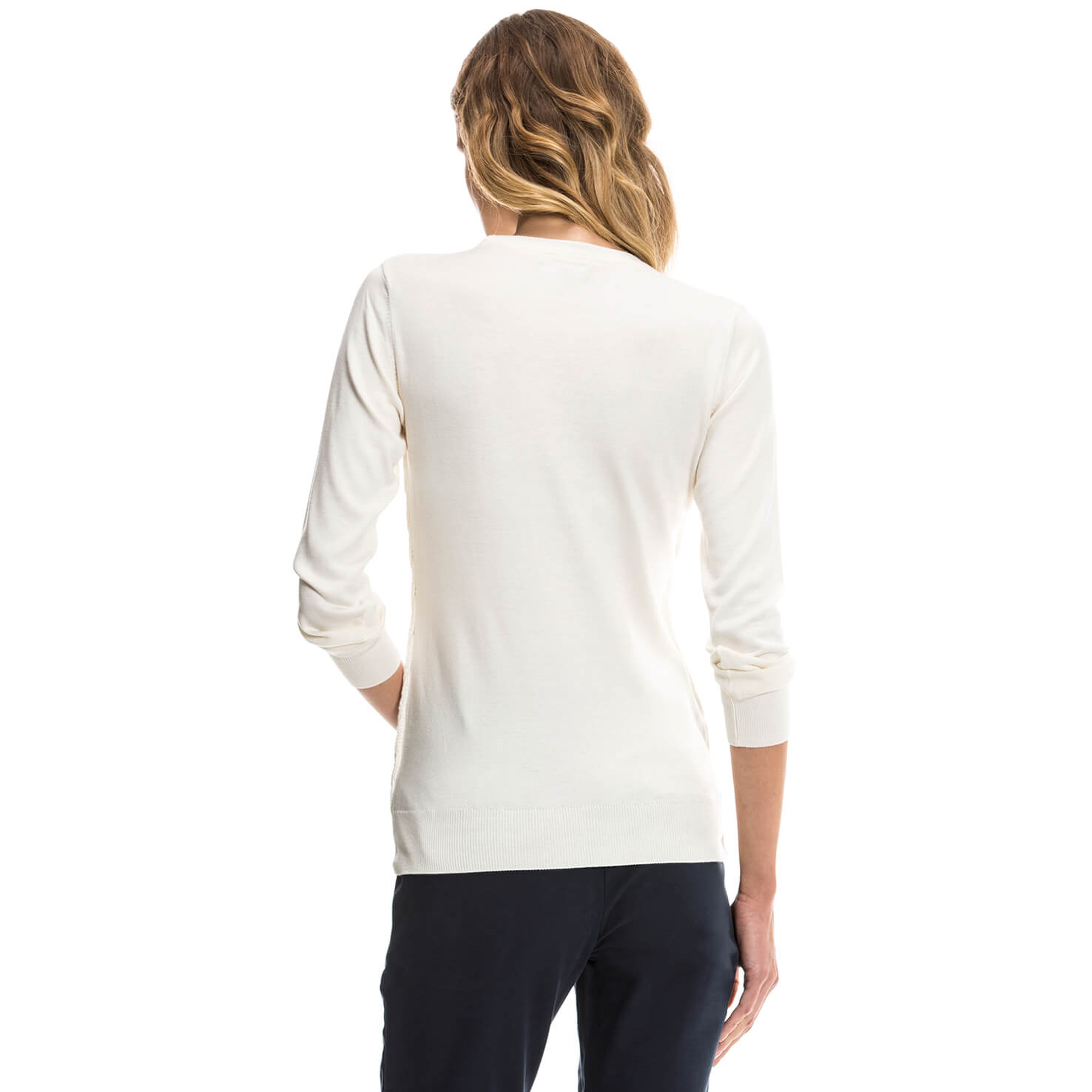 Nautica Kadın Beyaz Triko