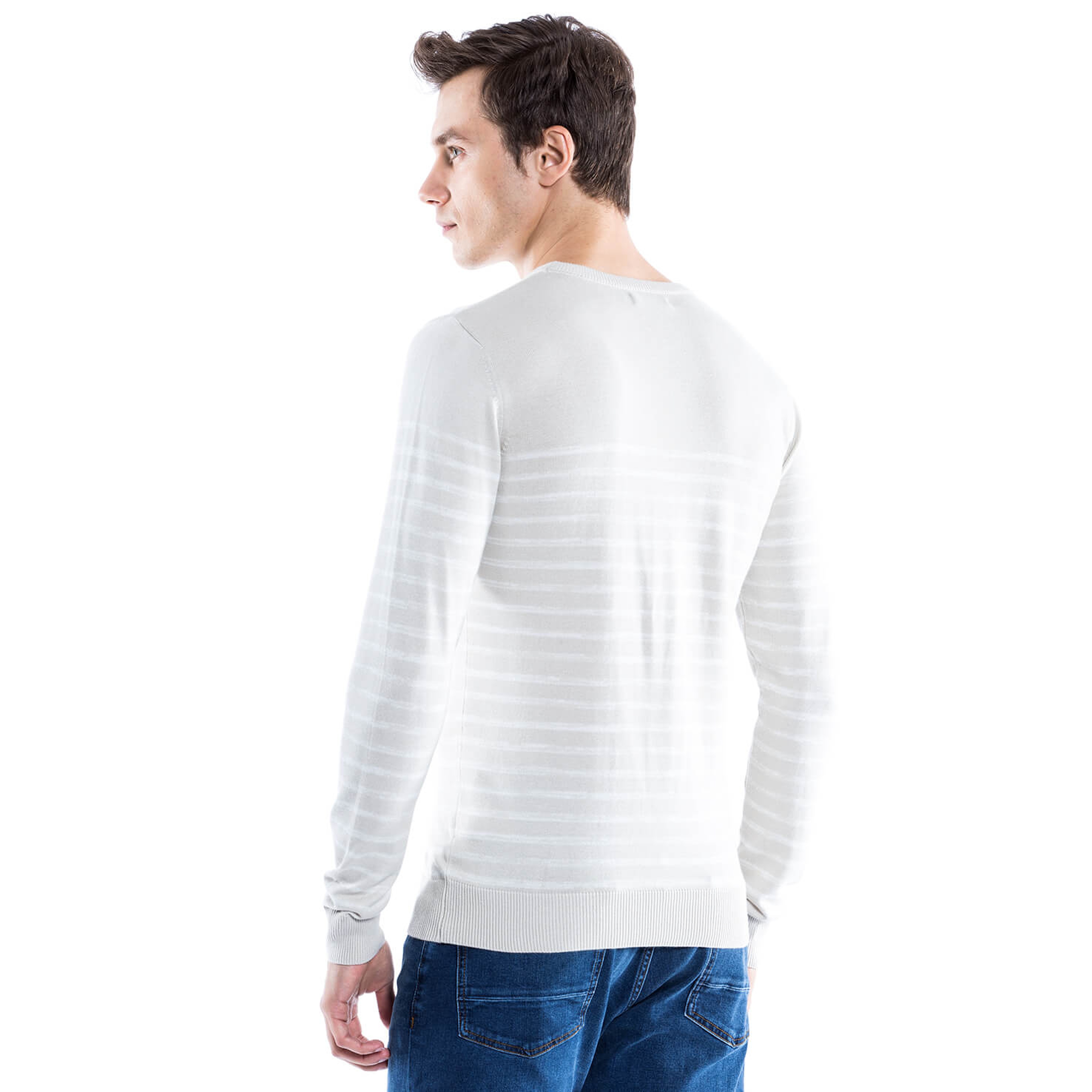 Nautica Erkek Beyaz Triko