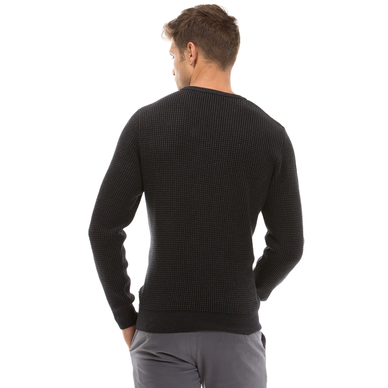 Nautica Erkek Siyah Regular Fit Triko