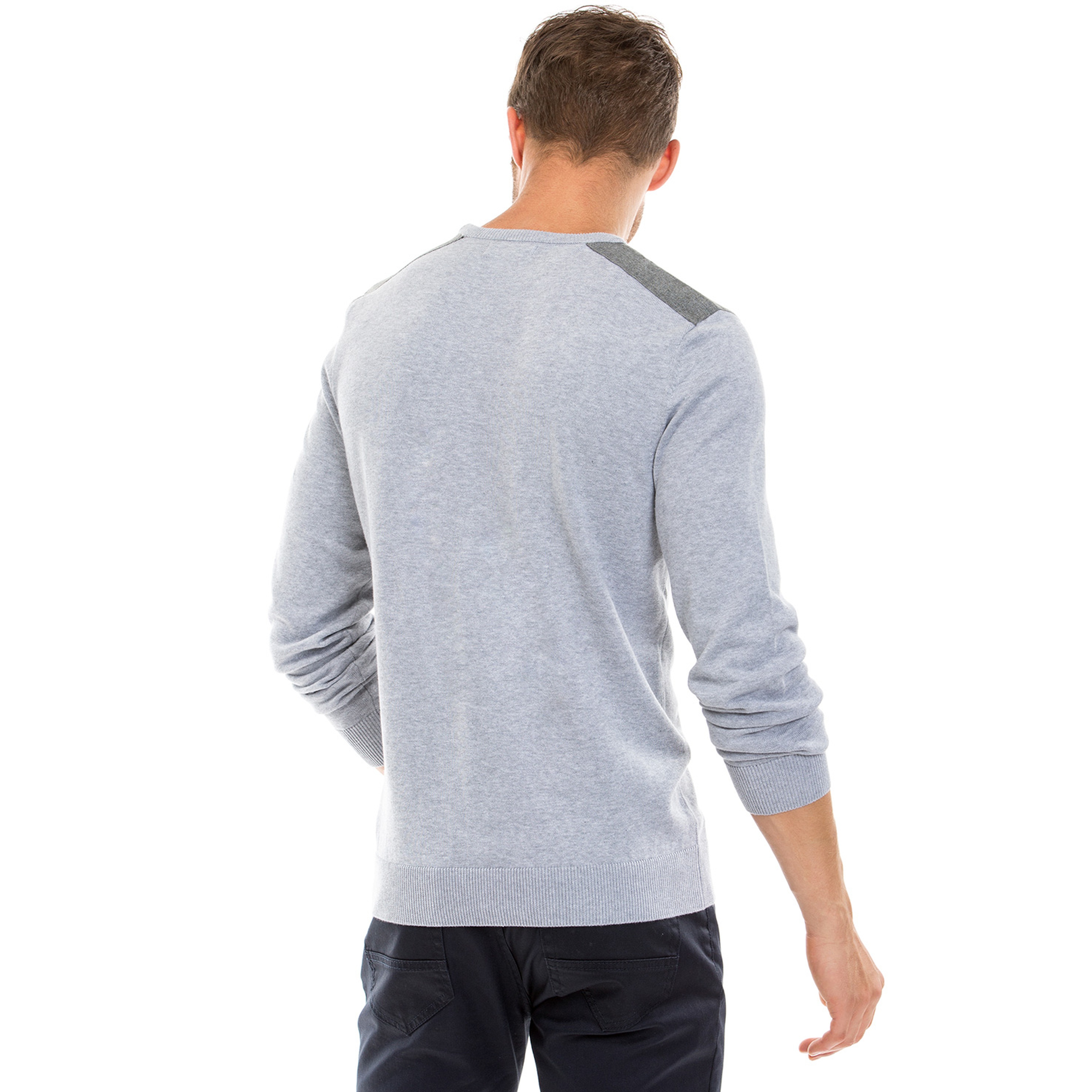 Nautica Erkek Gri Regular Fit Triko