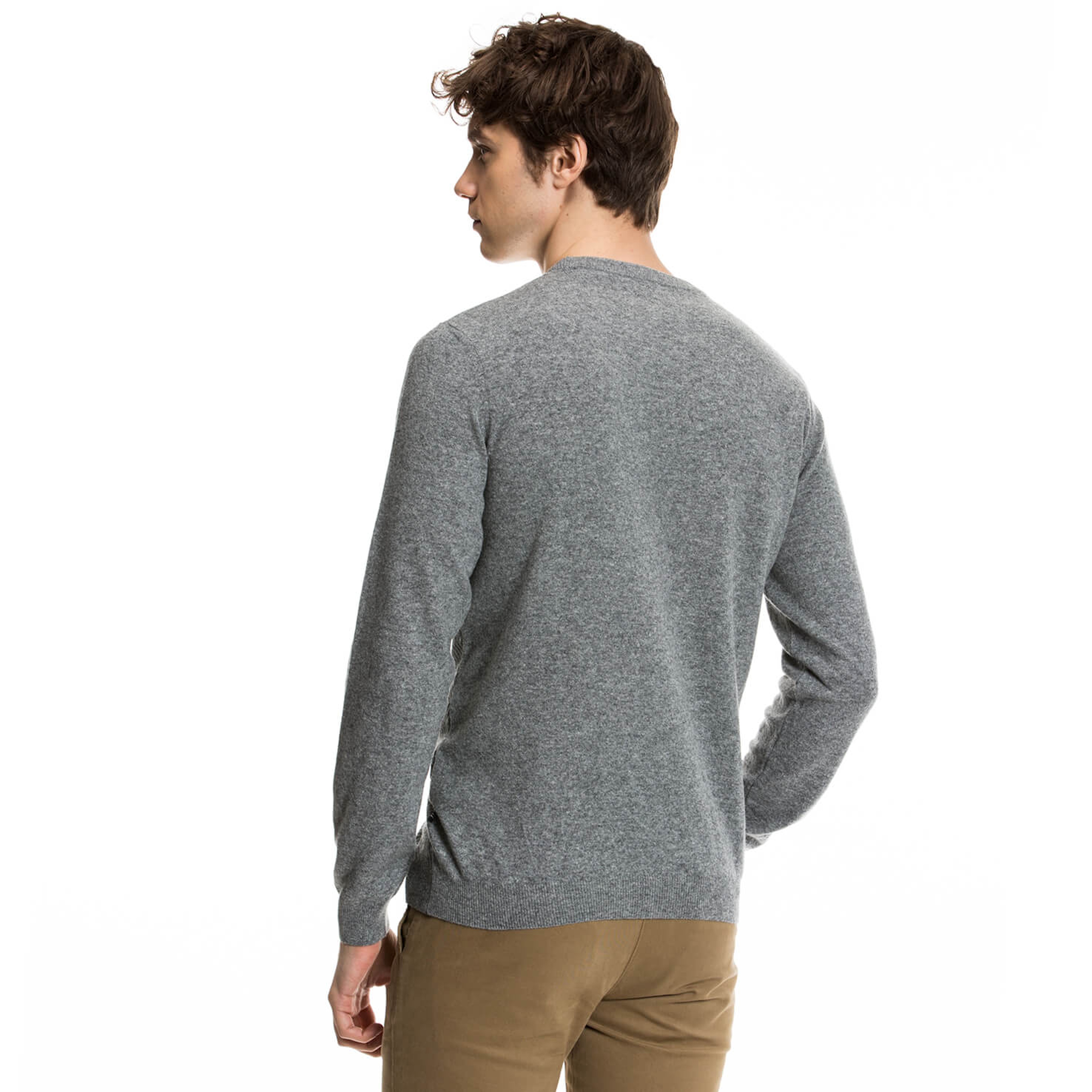 Nautica Erkek Gri Regular Fit Triko