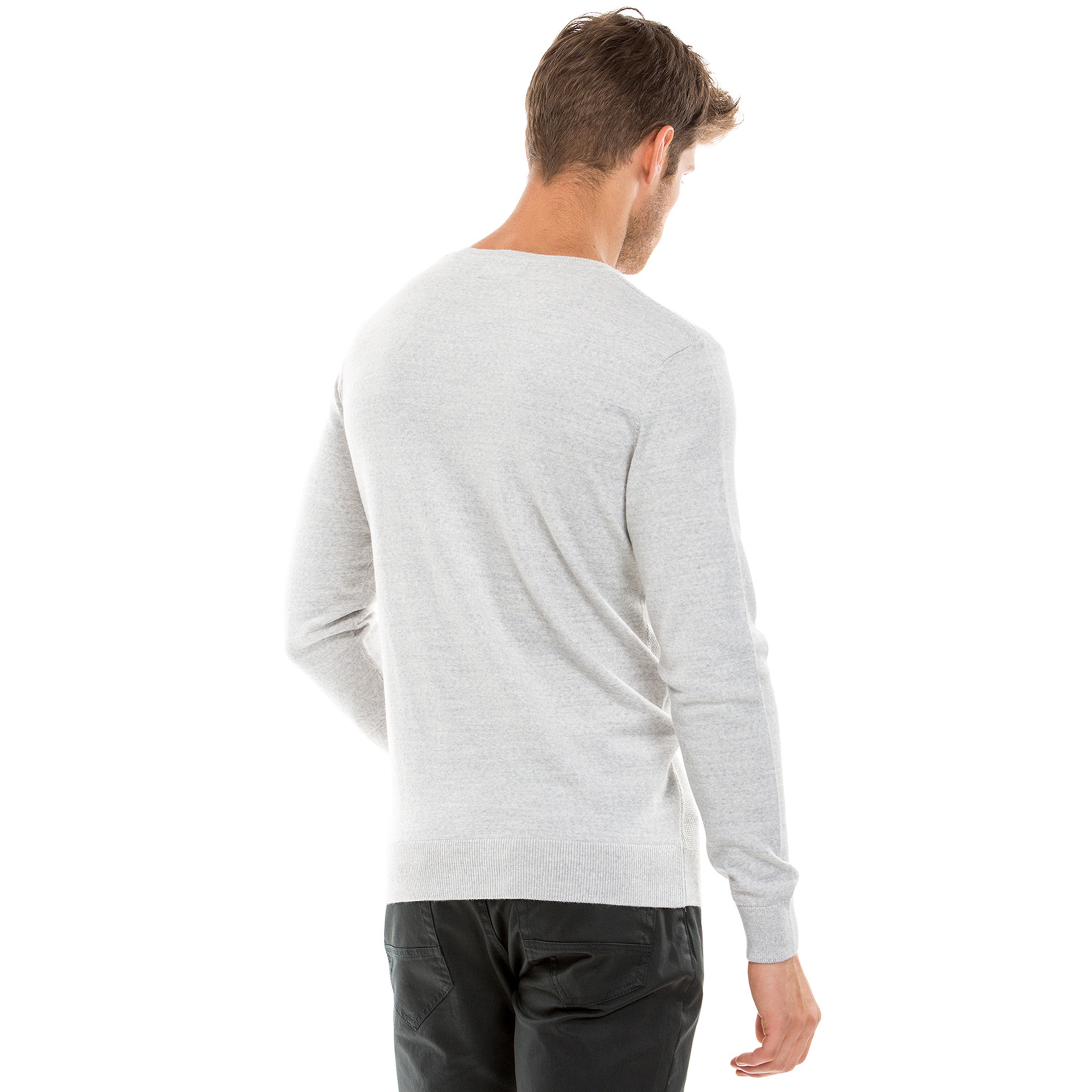 Nautica Erkek Gri Regular Fit Triko