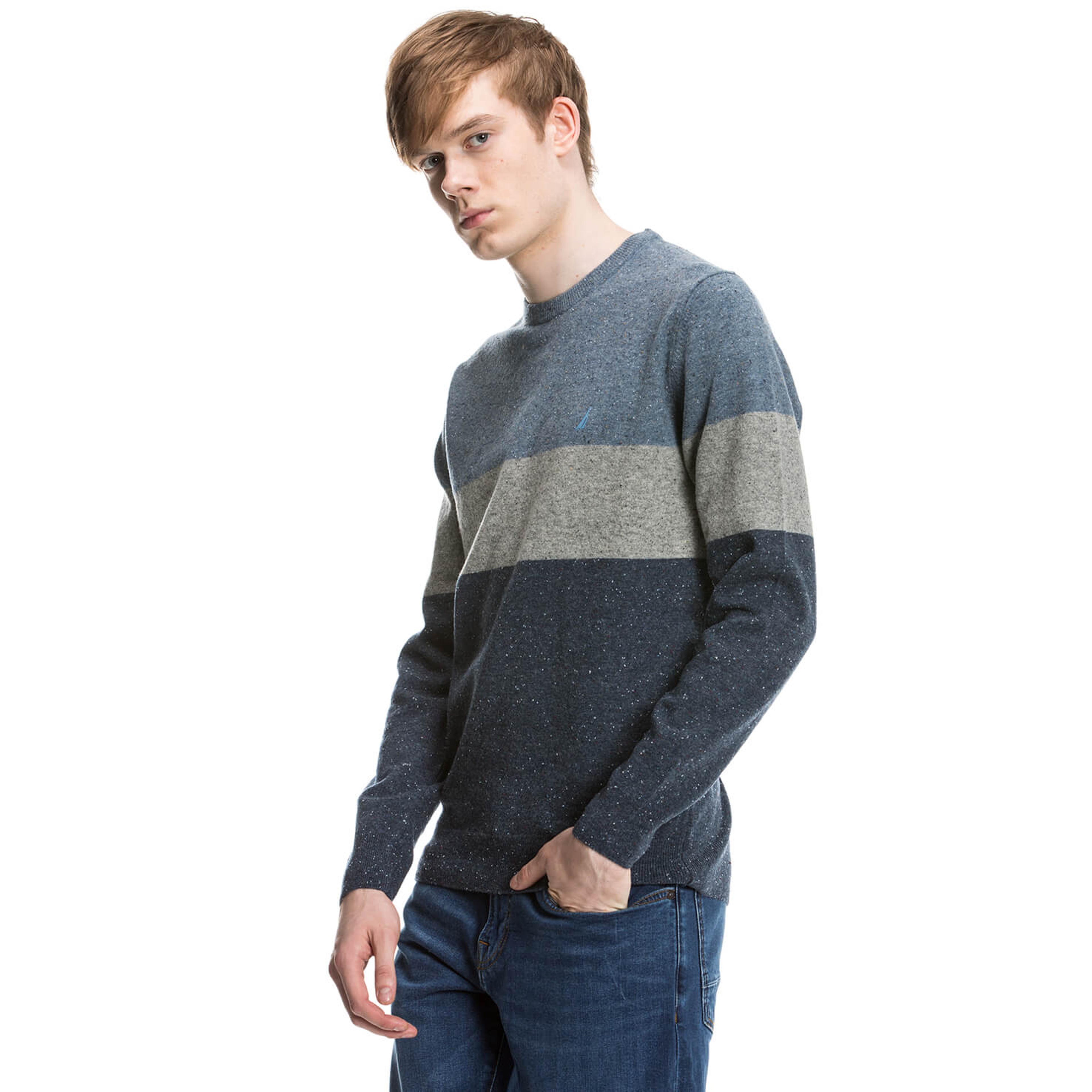 Nautica Erkek Lacivert Regular Fit Triko