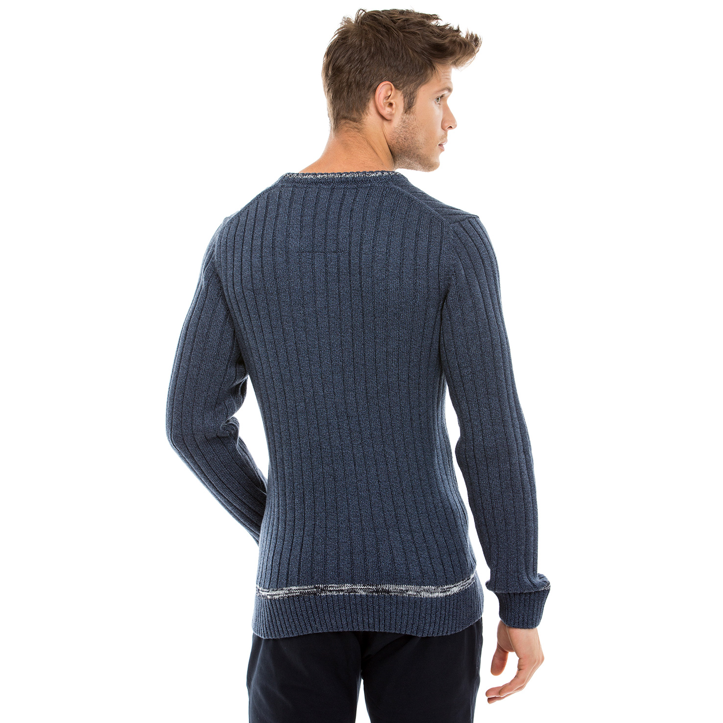 Nautica Erkek Lacivert Regular Fit Triko