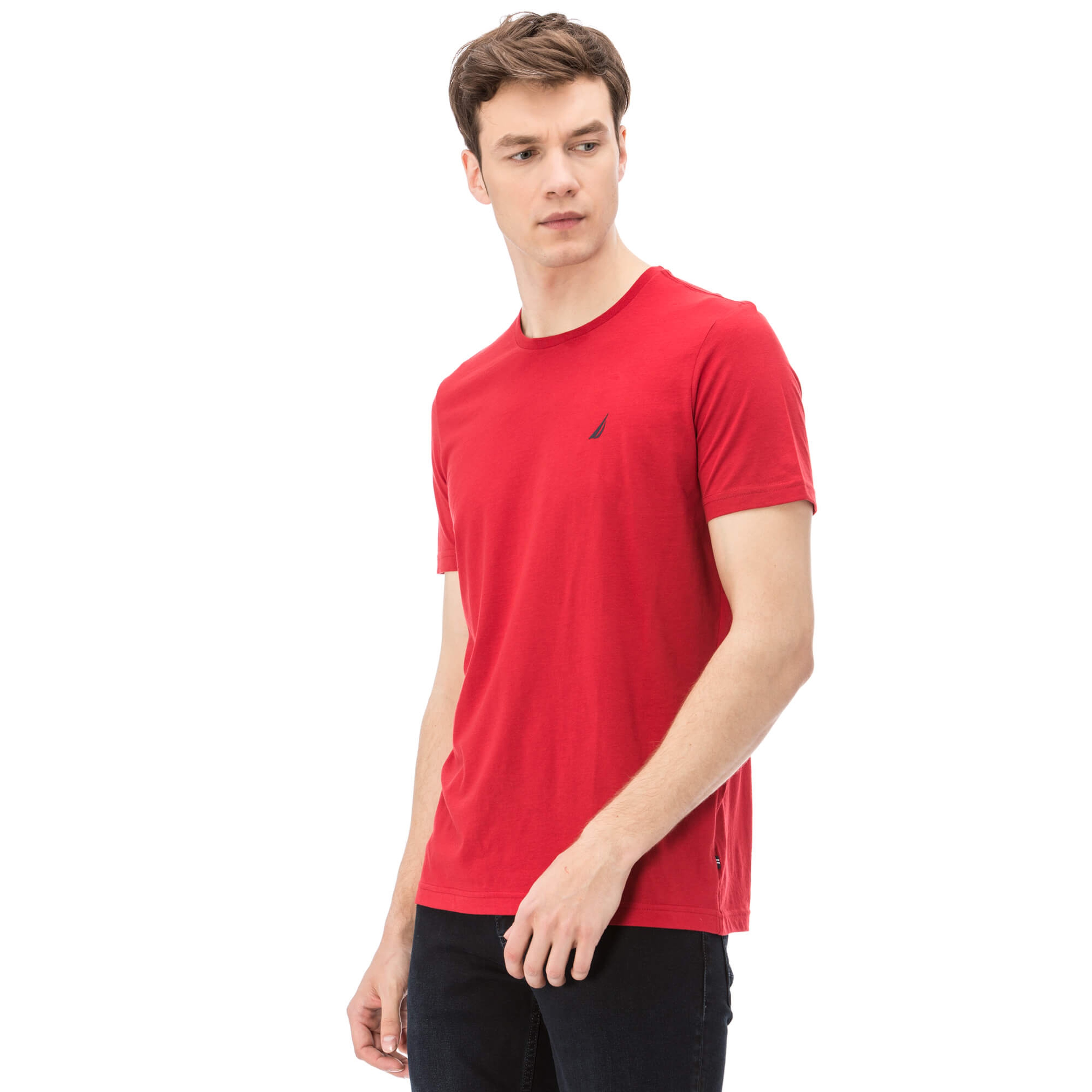 Nautica Erkek Kırmızı Slim Fit T-Shirt