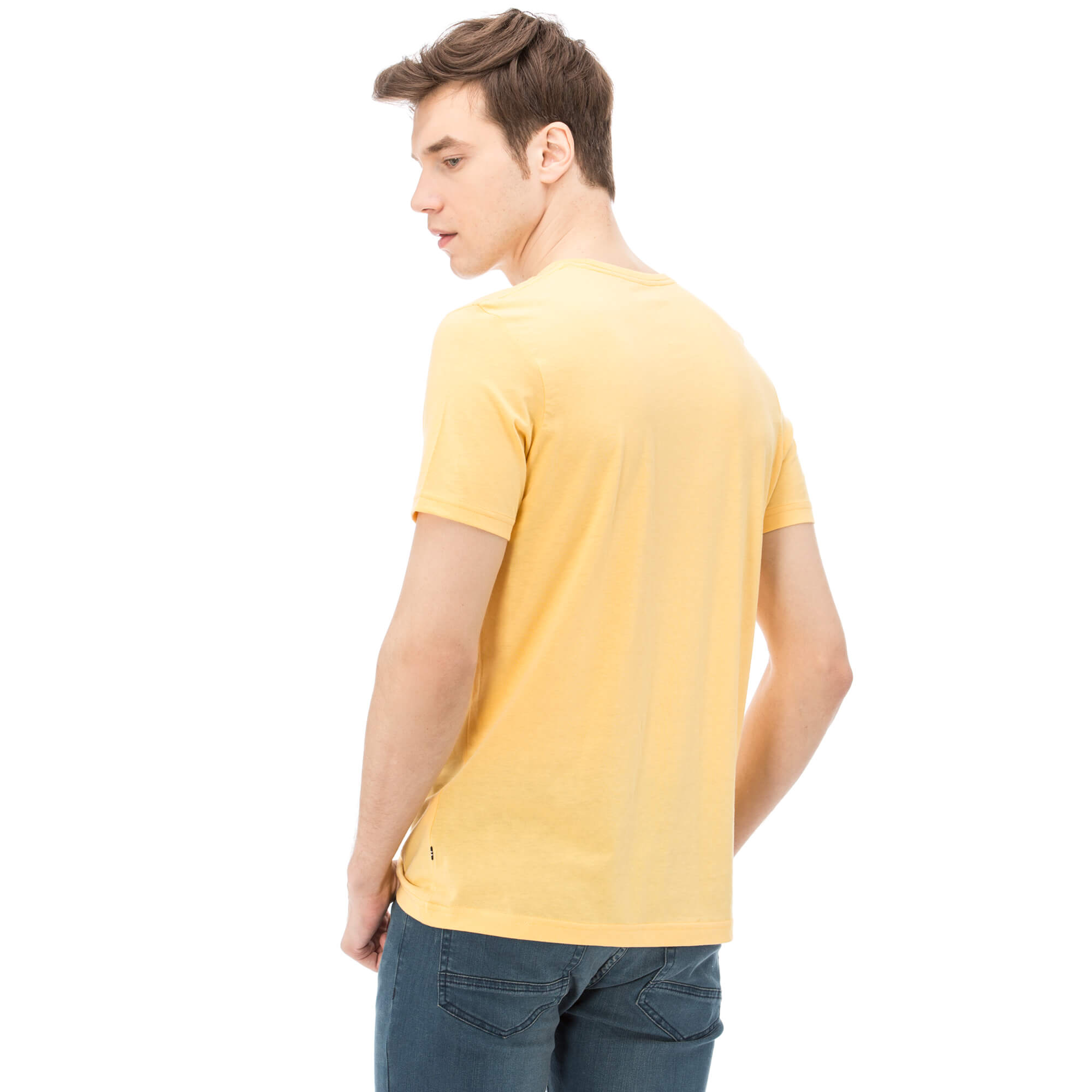 Nautica Erkek Sarı Slim Fit T-Shirt