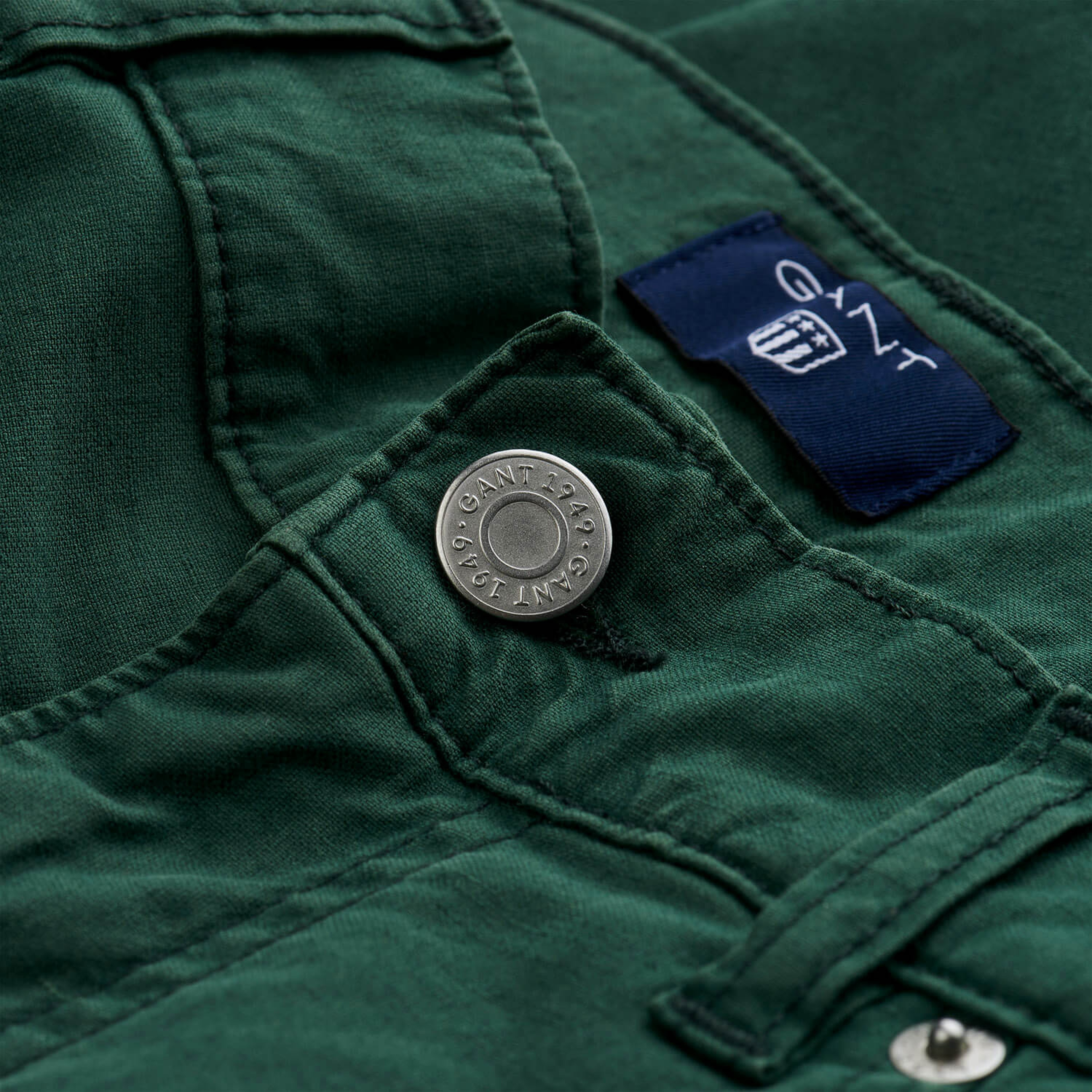 Gant Erkek Yeşil Regular Fit Pantolon