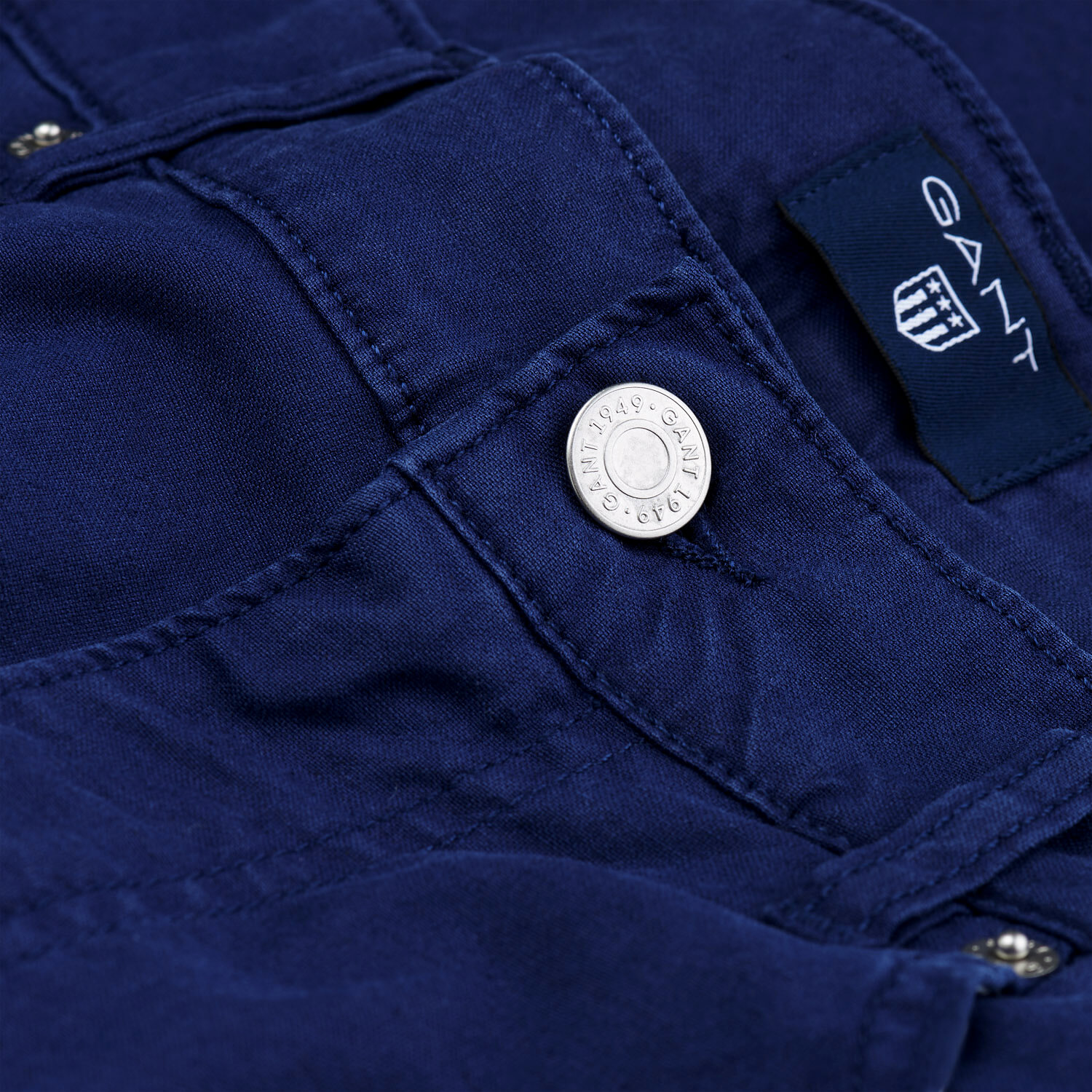 Gant Erkek Lacivert Regular Fit Pantolon