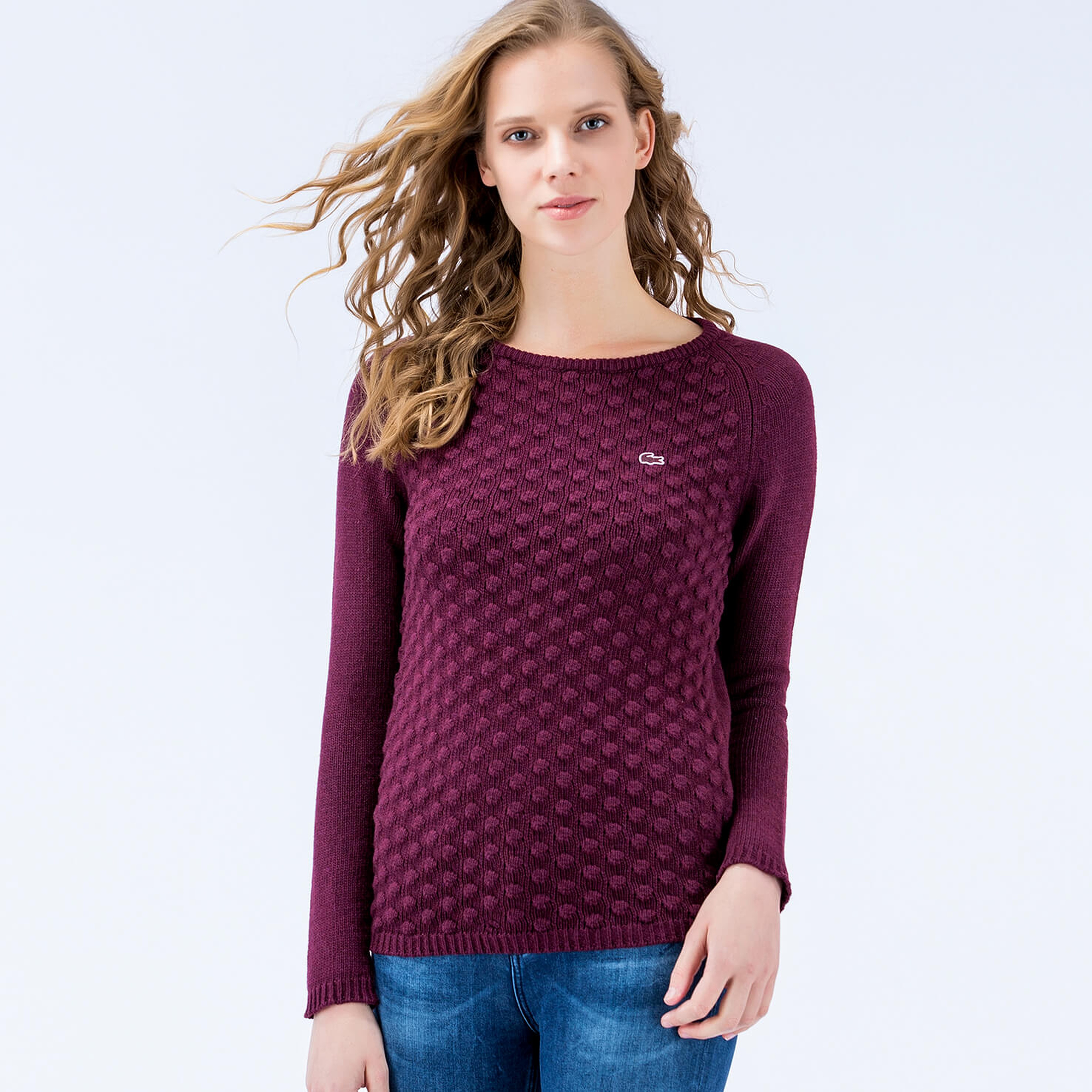 Lacoste Kadın Bordo Triko