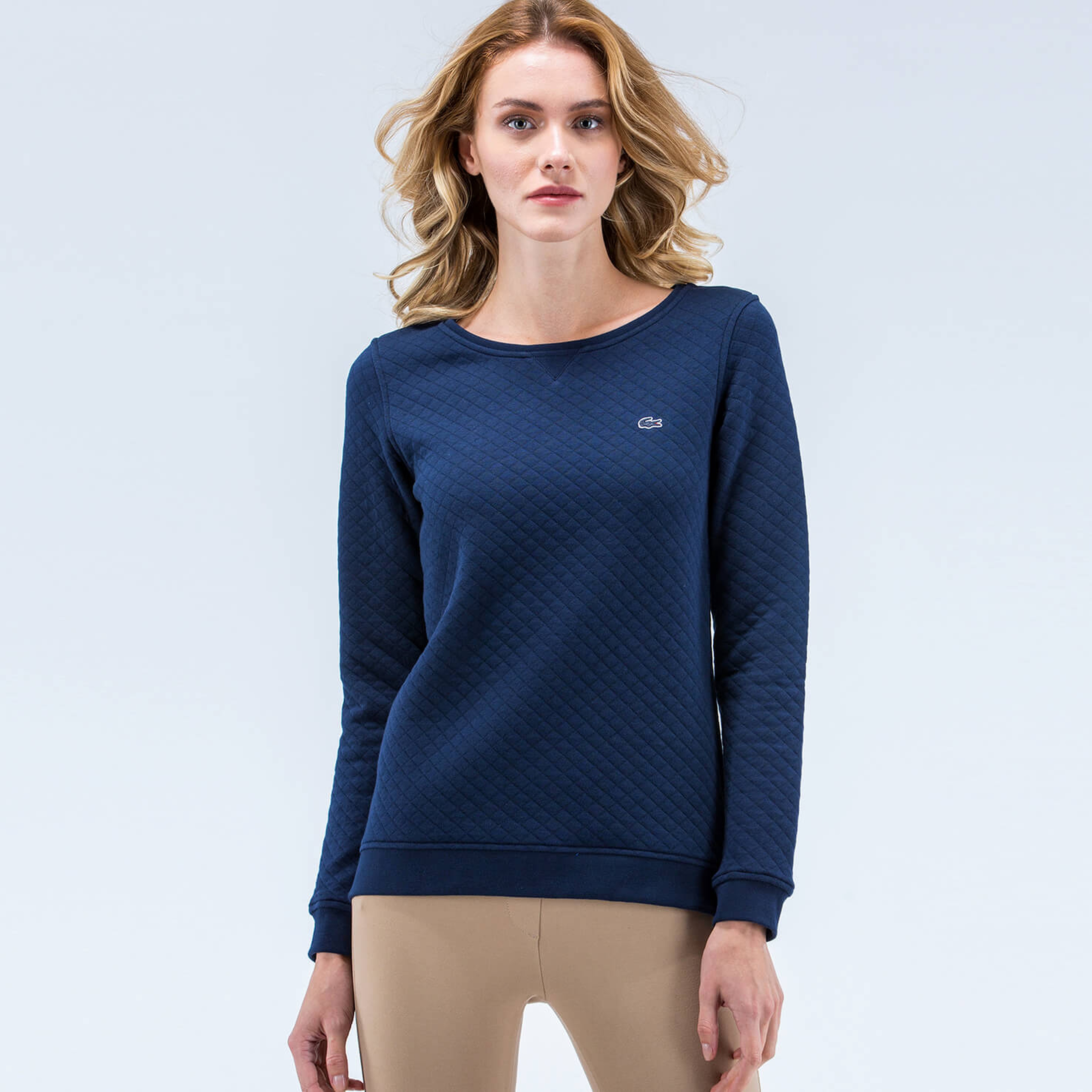 Lacoste Kadın Lacivert Sweatshirt
