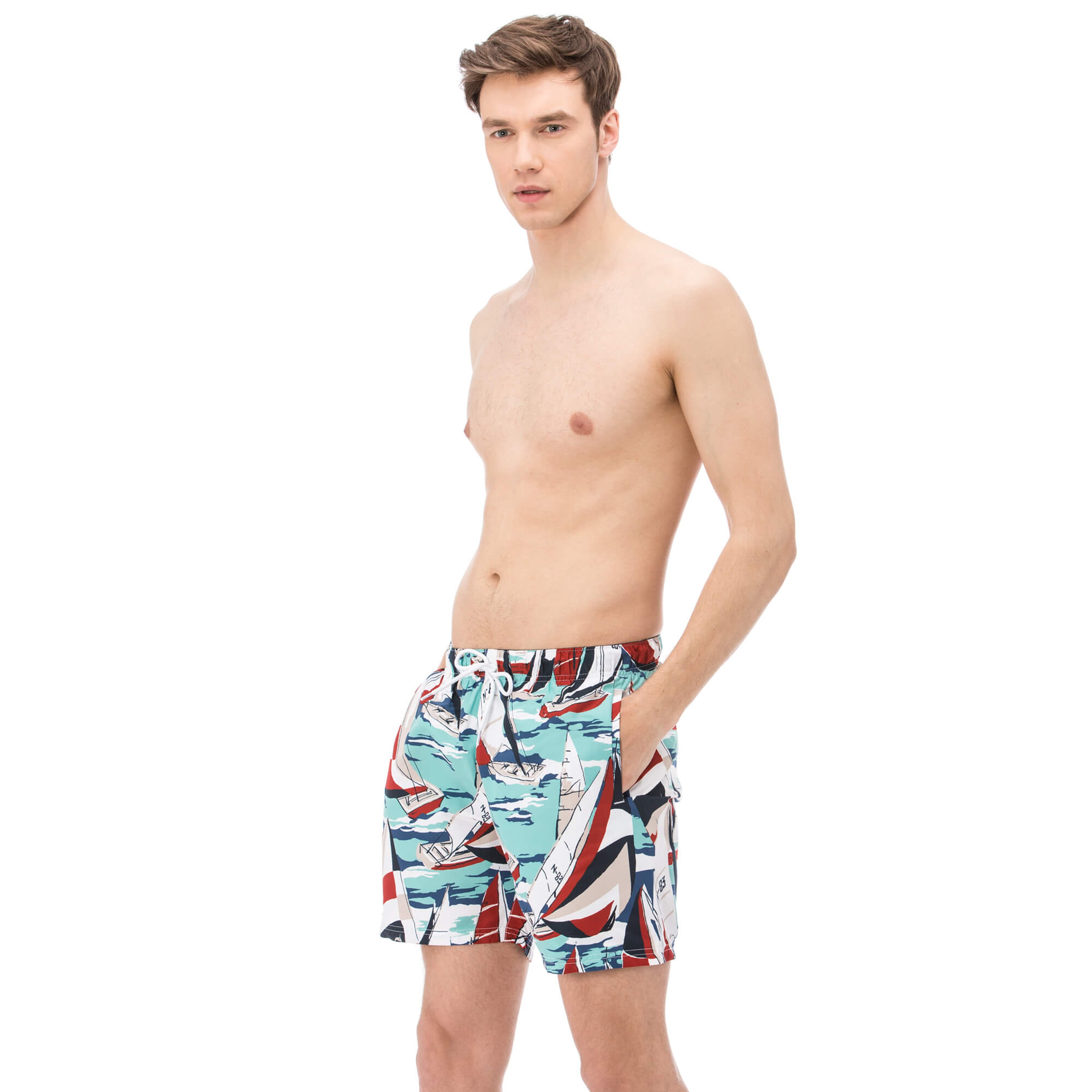 Nautica Erkek Desenli Uzun Mayoşort