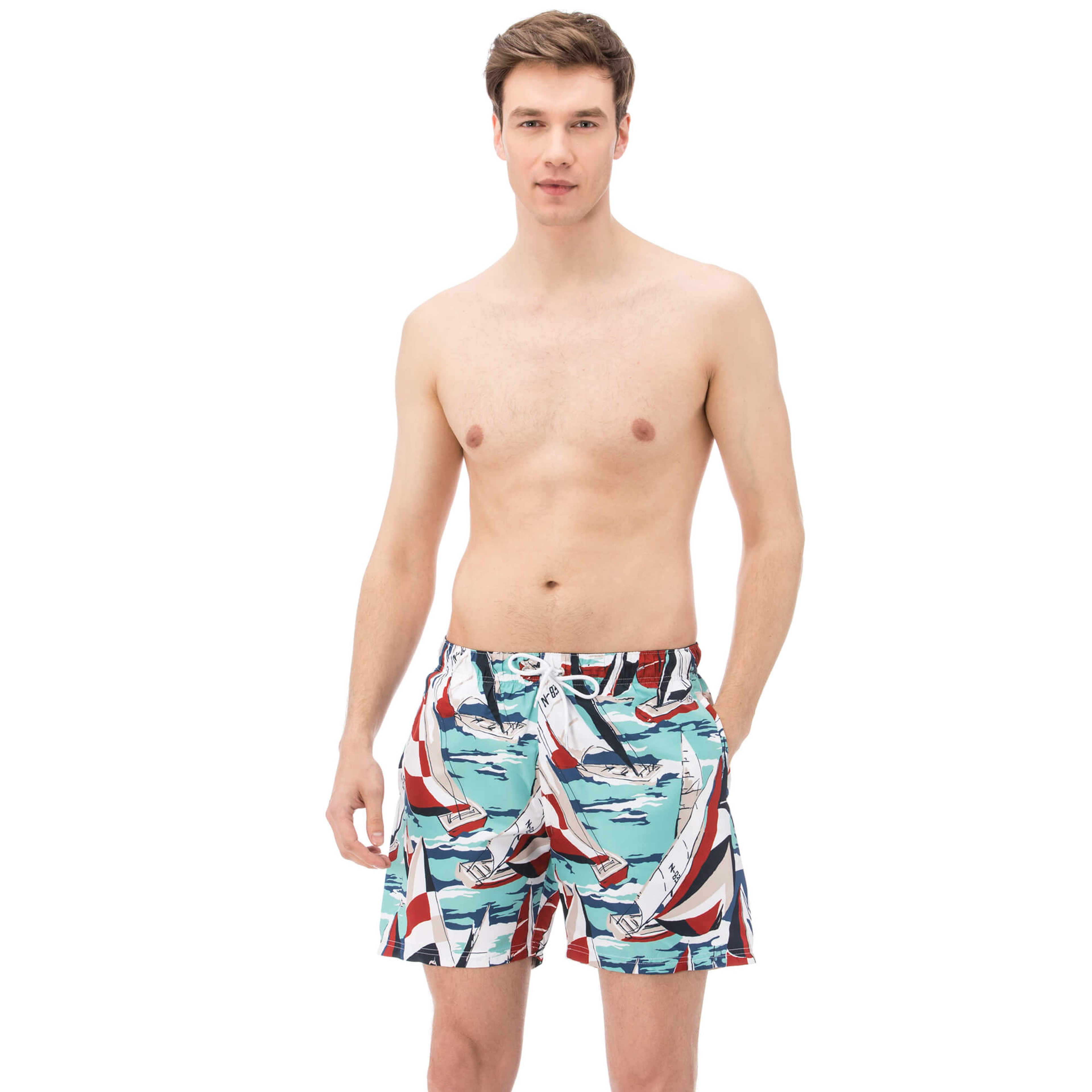 Nautica Erkek Desenli Uzun Mayoşort