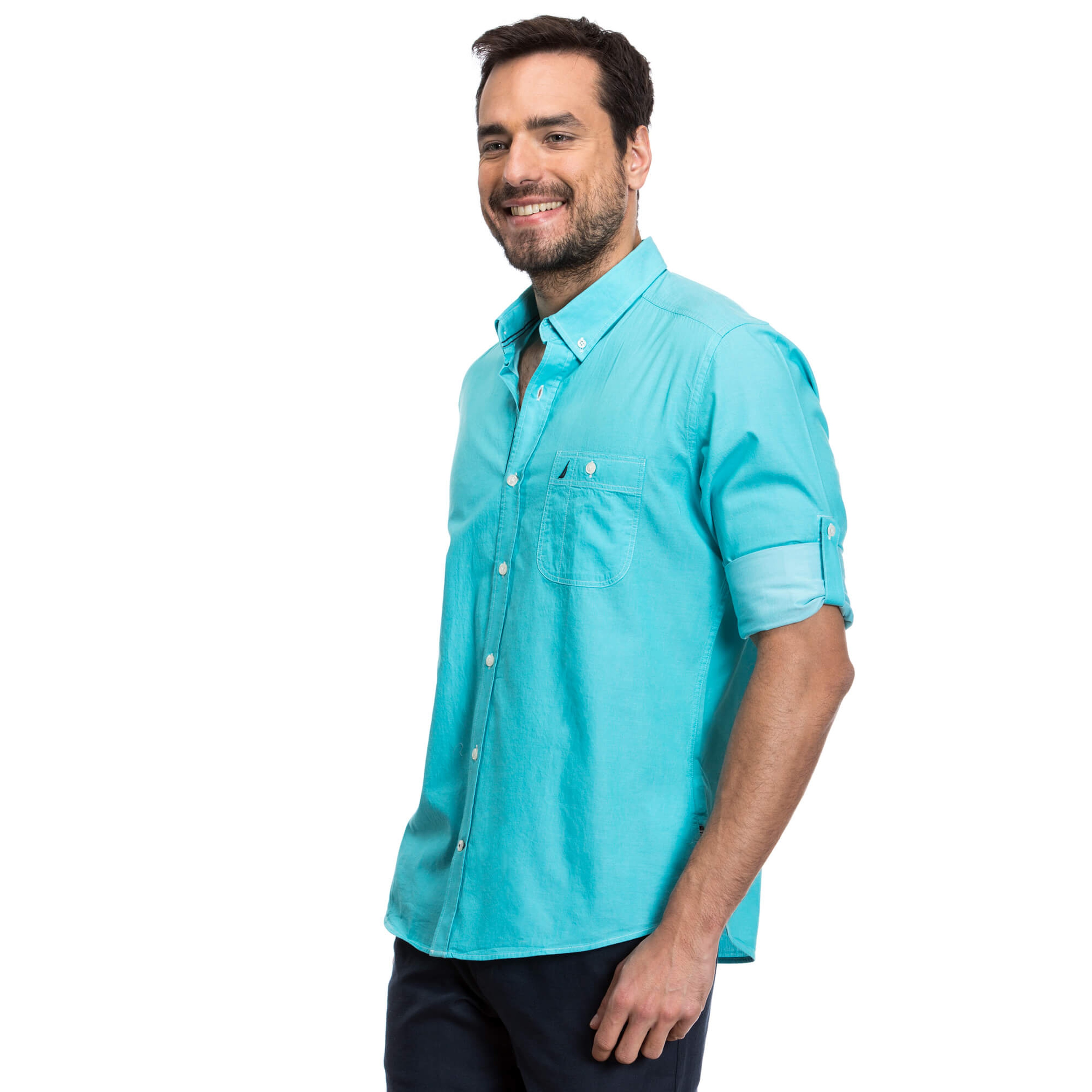 Nautica Erkek Mavi Gömlek